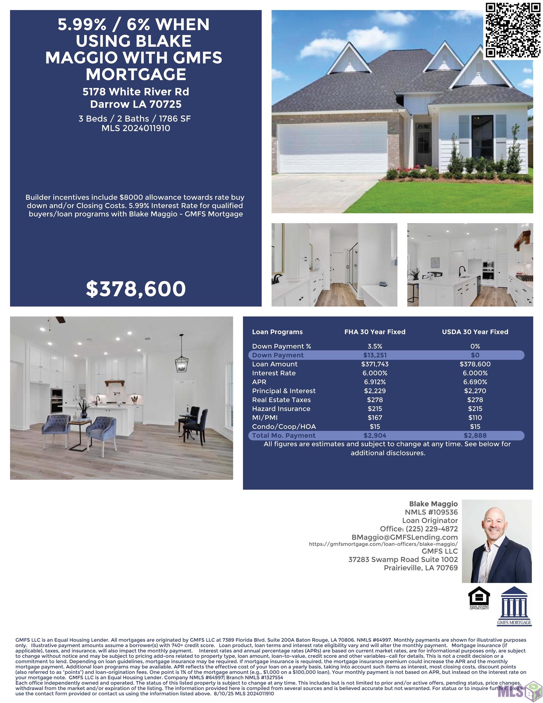 Homes for sale in Darrow, LA | 5178 White River Rd, Darrow, LA 70725 | MLS# BR2024011910