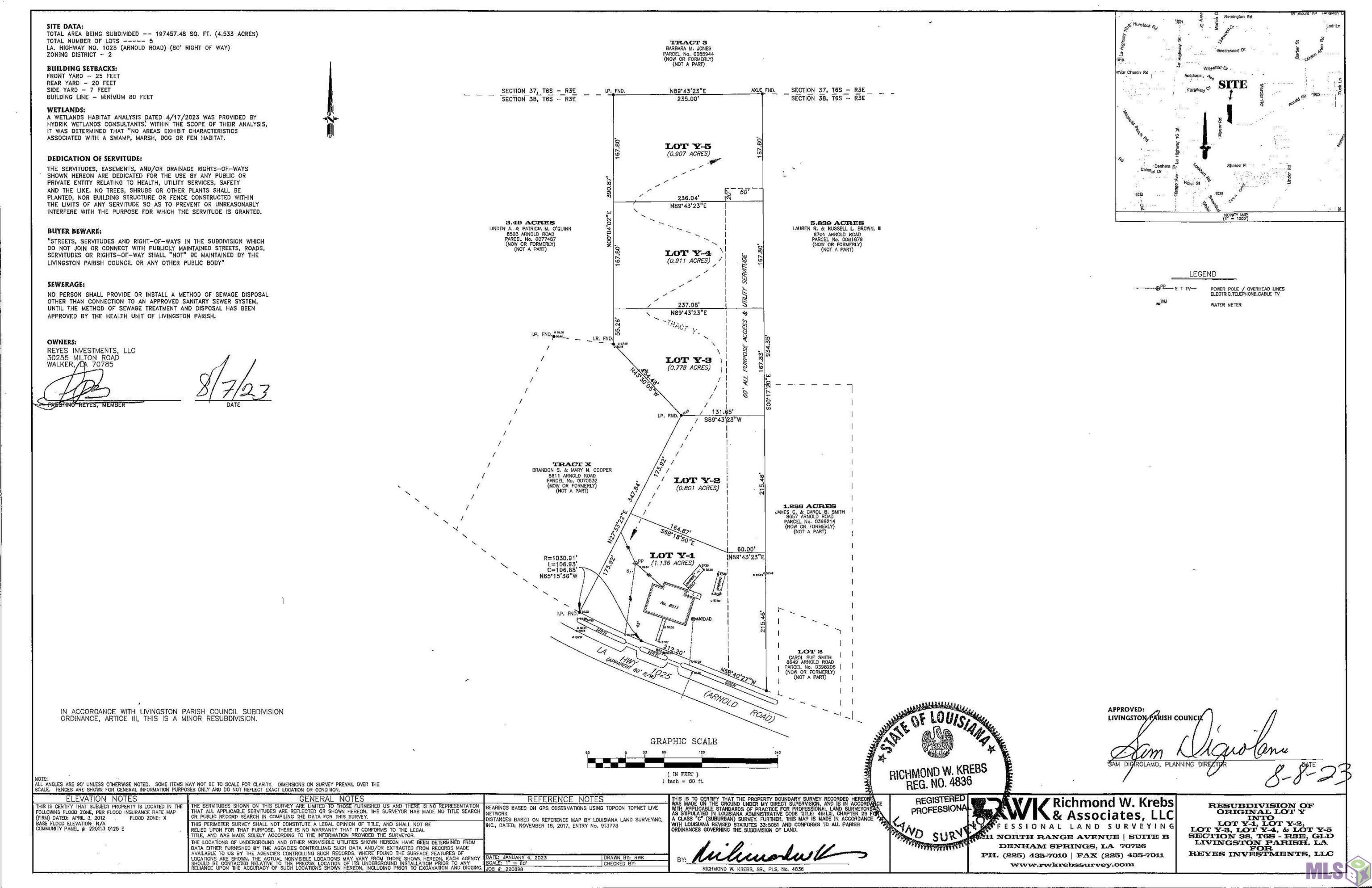 Homes for sale in Denham Springs, LA | Y-3 Arnold Rd, Denham Springs, LA 70726 | MLS# BR2025000197