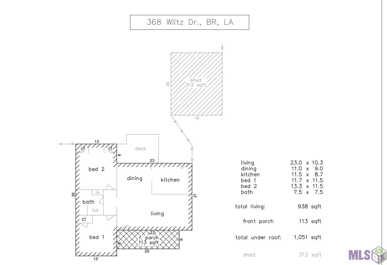 Homes for sale in Baton Rouge, LA | 368 Wiltz Dr, Baton Rouge, LA 70806 | MLS# BR2025021820
