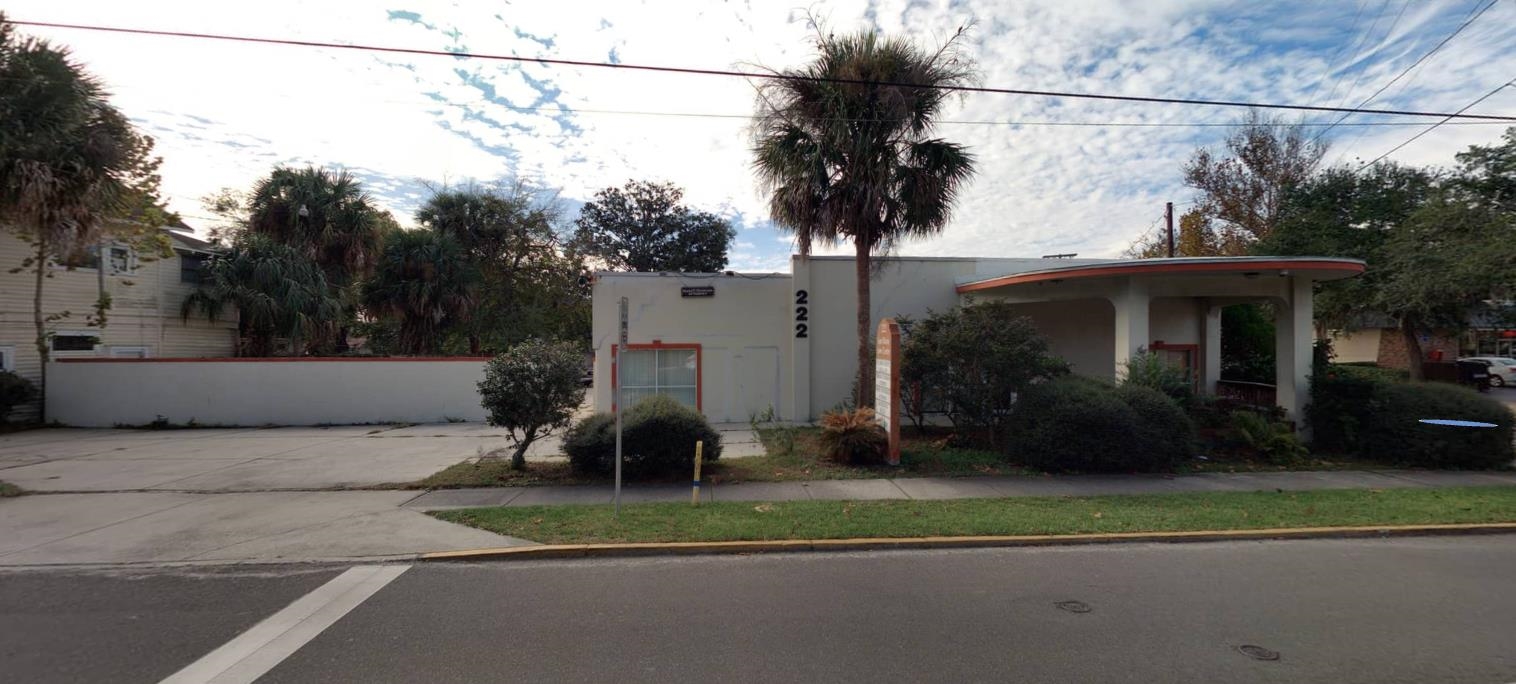 Office building with 4,116 Sq Ft under roof with 120' frontage and covered patio on San Marco/A1A. This building offers 3,540 sq ft (heated & cooled) presently divided into 3 separate office suites with private entrances. In addition, there are 17 parking spaces which make the possibilities endless for opening up your own business in downtown St. Augustine. Suite A has 3 offices, reception area, waiting room, half bath and rented on month-to-month lease. Suite B has 2 offices, reception area and shares conference room and