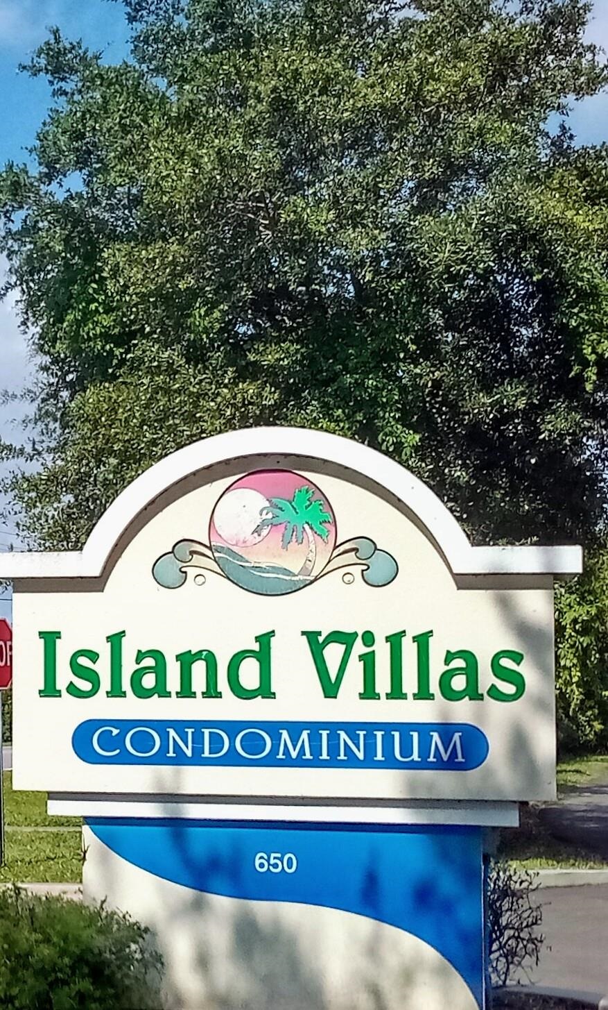 Bright and Sunny Anastasia Island Ground floor condo under 240k! This Island Villa has 2 bedrooms and 2 full baths .Tile and vinyl plank flooring thru-out .Easy walk/or bike to Beaches and Shops. Community Swimming Pool and Pond with fountain  for a peaceful Island Vibes- 1 Year new AC/ compressor