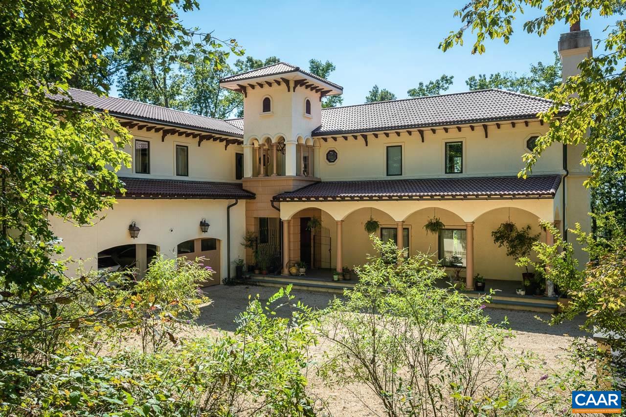 Set on over 2 beautifully landscaped acres in Claymont’s neighborhood, this distinctive, custom built “mediterranean style” home has been developed and maintained to perfection. Opening the main mahogany doors to this on point formal & informal floor plan that is perfect for entertaining. In addition to the beautiful Blue Ridge Views from both the living room blue stone patio and kitchen patio the main entrance open to a covered patio and a beautiful private court yard. The oversized dual garage opens to a great mudroom and laundry room that leads to the stunning kitchen. 2nd floor offers a grand owner suite additional, on-suite bedroom, access horse shoe shaped balcony that leads to the separate entertainment room offering a wide variety of use such as second home office or home schooling space. There is a full, unfinished Walk-out basement for future expansion with endless options such as guest suite, gym, wine cellar.