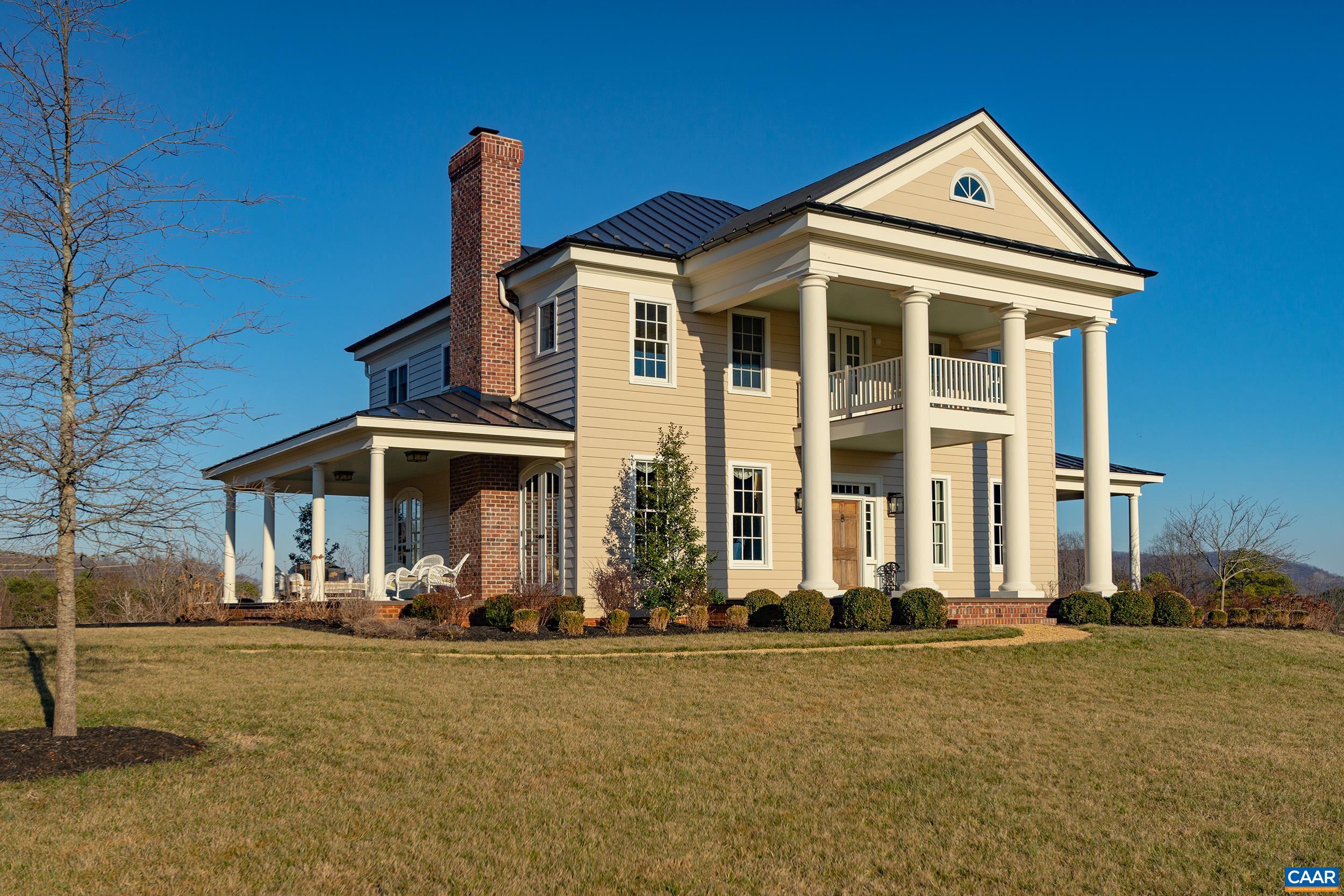EXQUISITE QUALITY AND SUPERB CRAFTSMANSHIP DEFINE THIS CIRCA 2020 GEORGIAN HOME, SITUATED ON  8.18 ACRES IN A UNIQUE 2500 ACRE RURAL COMMUNITY,  KNOWN AS BUNDORAN FARM.  BUNDORAN IS AN EASY 10 MILES AND 15 MINUTE DRIVE INTO CHARLOTTESVILLE.   THIS BEAUTIFUL HOME, KNOWN AS GLEAN DA LOCH,  HAS MANY LOVELY ANTIQUE AND NEW ARCHITECTURAL FEATURES INCORPORATED INTO ITS DESIGN, PLUS LOVELY TRADITIONAL MOLDINGS AND DETAILS THROUGHOUT.  THE HOME  IS FLOODED WITH LIGHT COMING THROUGH THE TALL FRENCH DOORS AND WINDOWS ON ALL SIDES OF THE HOME. ADJOINING,  ARE OVER 1100 SQ. FT.  OF 3 LARGE COVERED PORCHES , OFFERING WONDERFUL RELAXING AND ENTERTAINING AREAS TO ENJOYING THE BEAUTIFUL PASTORAL AND MOUNTAIN VIEWS THAT SURROUND THE HOME. A STABLE AND RIDING RING ARE WITHIN A SHORT WALK OF THE RESIDENCE, AND MILES OF TRAILS ARE AVAILABLE WITHIN THE BUNDORAN COMMUNITY.  THERE ARE ONLY 100 HOMESITES ON THIS 2500 ACRES, WITH 90% OF THE PROPERTY CONSERVED FOR THE COMMUNITY FARM. GLEAN DA LOCH OFFERS A RARE OPPORTUNITY TO HAVE A DELIGHTFUL, TRADITIONAL HOME IN EXCELLENT CONDITION, WITH EQUESTRIAN FACILITIES AND BEAUTIFUL VIEWS IN A MAGNIFICENT RURAL COMMUNITY, BUT ONLY 10 MILES TO CHARLOTTESVILLE , WITH ITS MANY CULTURAL AND RECREATIONAL AMENITIES.