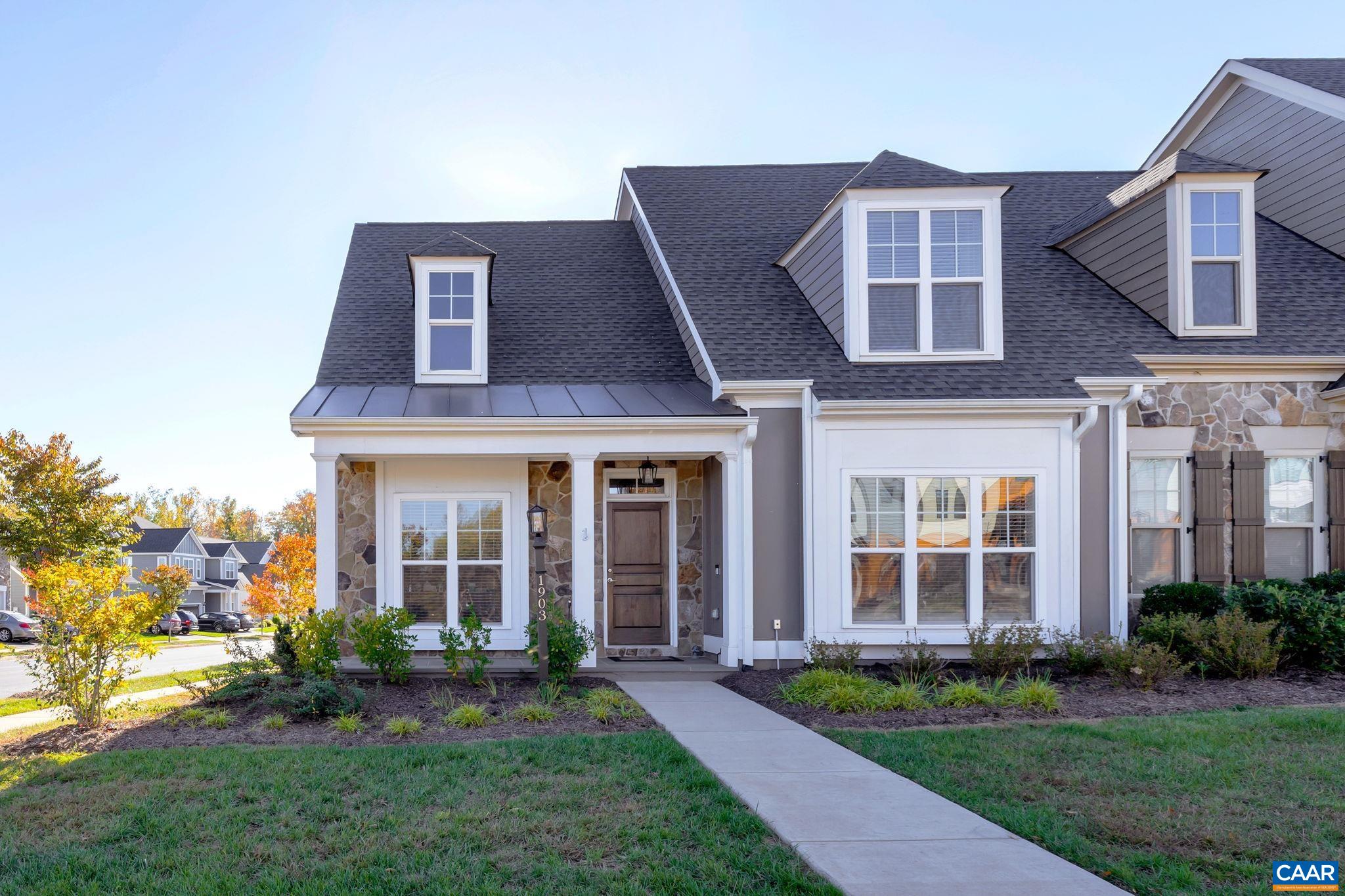 NEW LISTING! Effortless, ONE-LEVEL LIVING villa in the desirable BELVEDERE neighborhood w/ walking trails located in the heart of Charlottesville, an easy 2 min drive to The Center, 13 mins Downtown, 20 mins to UVA.  Built in 2020 by esteemed local builder CRAIG, this pristine home feat. 2-CAR GARAGE + offers high-quality finishes, extensive trimwork + a modern, thoughtful layout that caters to your every comfort. From the covered porch, a foyer opens to a bright study + an airy living area inc. GOURMET KITCHEN + comfortable dining space, with natural light pouring in from countless windows. Retreat to the spacious first-floor bedroom complete w/ luxurious en-suite bathroom + ample closet space. Upstairs includes a versatile LOFT + bedrooms, providing extra space for relaxation, hobbies, an add'l home office + hospitality. Icing on the cake? A beautiful SCREENED PORCH, ideal for enjoying your morning coffee while HOA cares for your lawn!
