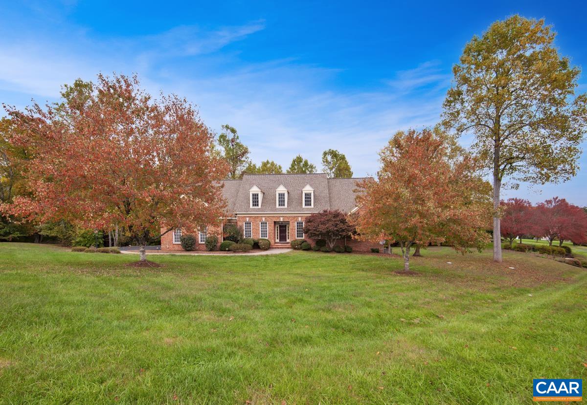This stunning custom all brick Gaffney home is nestled on an incredible lot in the Walnut Hills community. Boasting 5 bedrooms, 5 full bathrooms, and 2 half baths, this home offers 4,619 square feet of finished living space, with an additional 2,439 square feet ready to be transformed into your personal oasis. The open floor concept main level seamlessly blends functionality with timeless design. Adjacent to the light-filled cathedral living room, you will find a large kitchen with a thoughtful layout. The main level also features both a master suite and a guest suite. Office on main level creates space for work from home. Basement includes unfinished space with no windows that's perfect for home theater with Murphy door access. With a screened-in porch and an expansive deck, this outdoor oasis is a haven for entertaining. The large yard provides ample space for gatherings and celebrations, and there is a three-car garage to store all the accessories. Located in the gated and private community of Walnut Hills, this Earlysville property is minutes from shopping, groceries, restaurants, Barracks, CHO airport, and everything Charlottesville has to offer. BRAND NEW HVAC SYSTEM INSTALLED and ready for new owner!