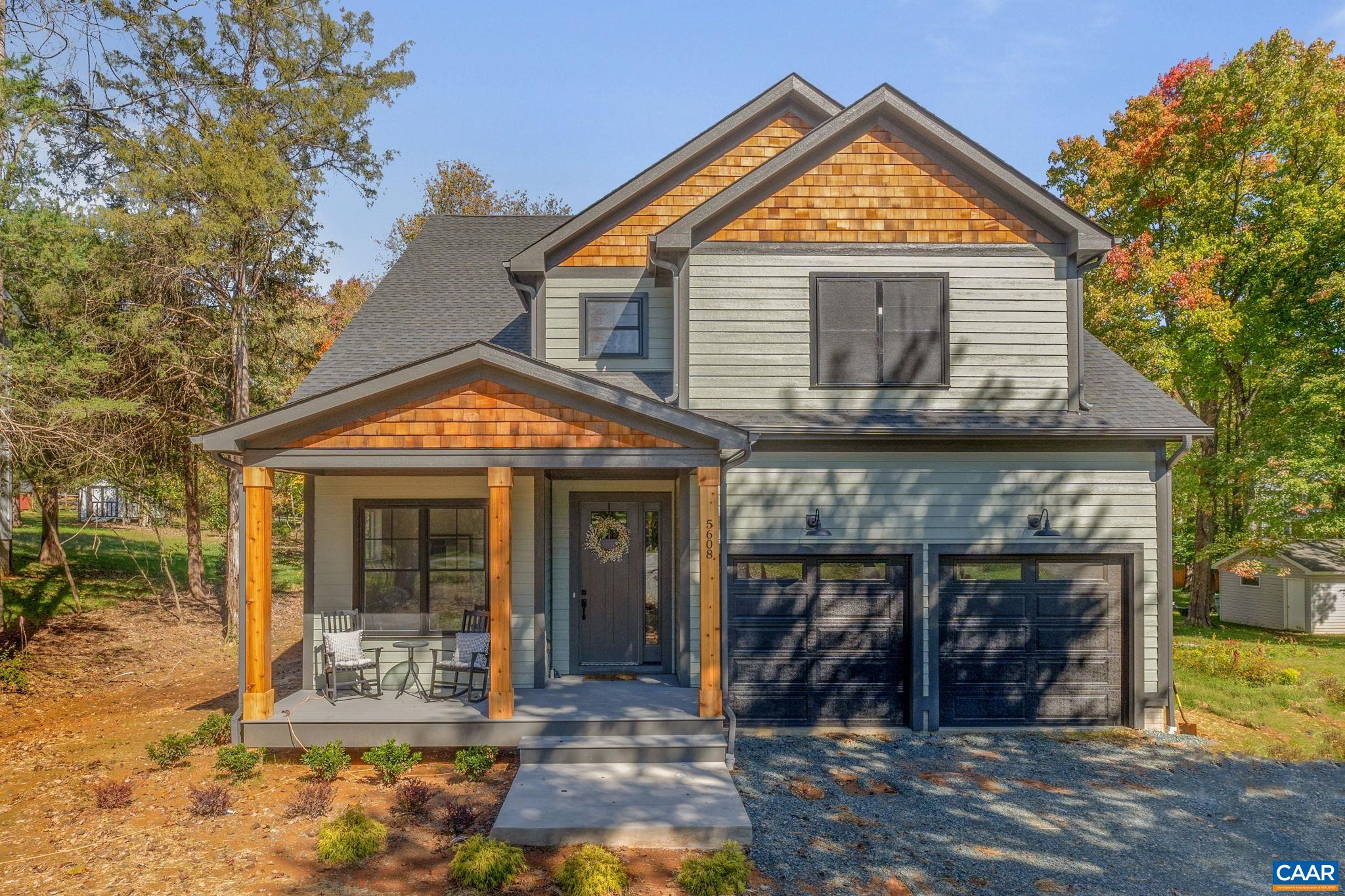 With a vibe of the mid-west, this stunning new construction on 1/2 acre with NO HOA is in the heart of Crozet. Steps away from beloved Crozet Park, award winning Gibson Homes offers this fantastic floor plan flooded with natural light and great for family living. 10' ceilings on first floor, solid core doors, KitchenAid appliances, 2x6 exterior walls, finished in place hardwood floors, upgraded closets, custom tile work, double hung windows, extensive trim package, gorgeous screened in porch, grilling deck with gas line...and the list goes on. From the garage, a terrific mudroom provides space for the drop zone and gives way to a huge kitchen (and coffee bar) with SO. MUCH. STORAGE (amazing pantry!) and prep area which opens to the great room w/ gas fireplace. Dedicated home office on first floor. Upstairs is a generous owners suite and 3 additional bedrooms, one hall bath and one bedroom is en-suite. 2nd floor laundry room with great hanging and storage space! This is a do-not-miss property. Owner/agent. Ready for occupancy.
