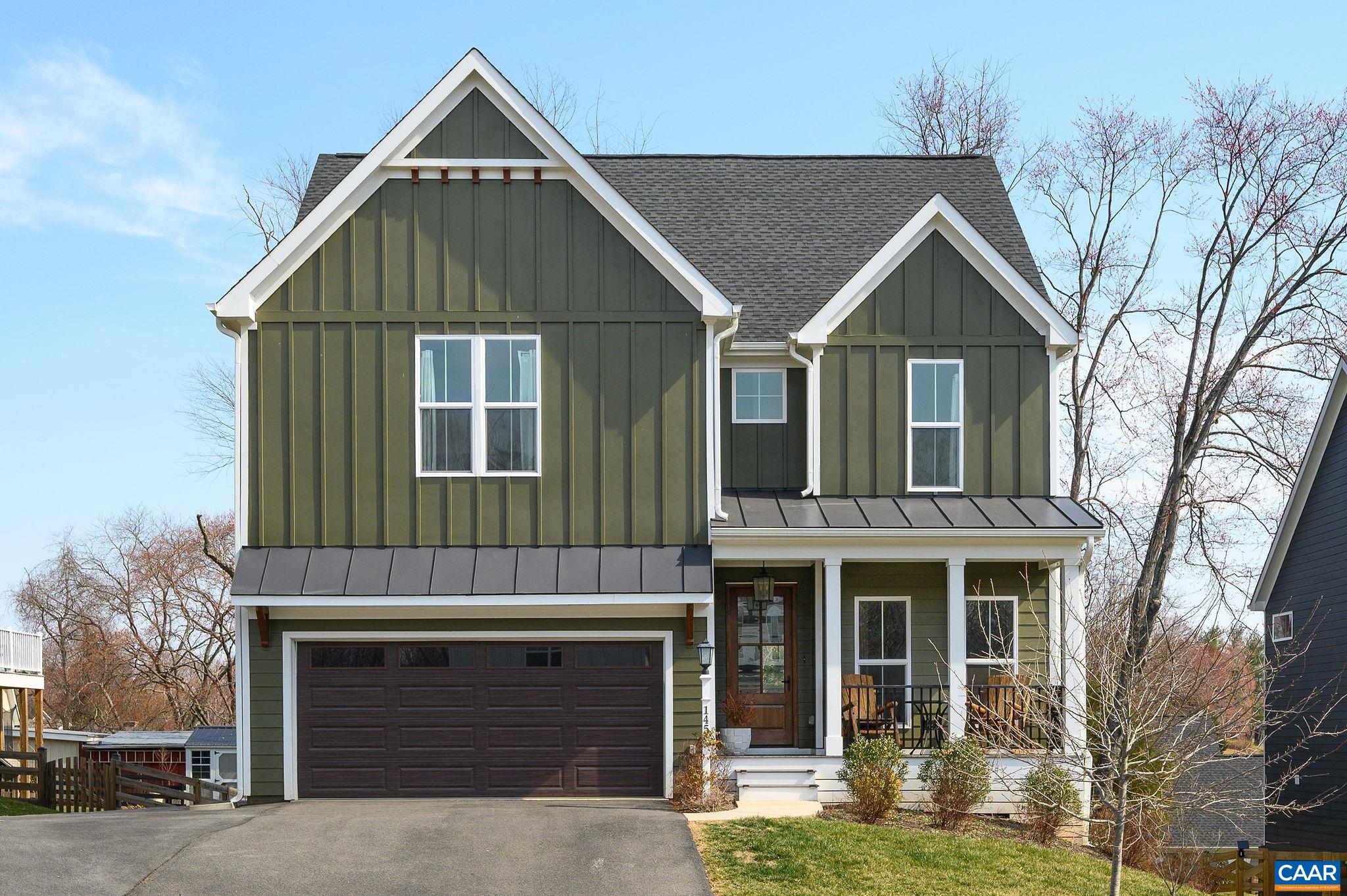 WELCOME to 145 Agatha Ridge Lane located in charming Crozet! This stunning 5 bedroom, 3.5 bath LIKE NEW home in the Park Lane neighborhood is conveniently located across the street from idyllic Claudius Crozet Park. This expansive home features a light-drenched, open-concept floorplan with a spacious kitchen and living room that seamlessly flow into one another, making it perfect for both everyday living and entertaining. The kitchen boasts quartz countertops, bronze finishes, large island, and modern appliances. You will also find a dedicated study, ideal for working from home or quiet reading. The luxurious owner’s suite is a true retreat, offering a spacious bedroom, and a well-appointed en-suite bath with oversized, tiled shower and free-standing tub. An additional 3 bedrooms, stylish full bath, and laundry, round out the 2nd level. The fully finished walkout basement is a standout feature, offering a large rec room, an additional bedroom, and full bath with zero-entry shower, ideal for a guest suite, home gym, or entertainment area. Quality craftsmanship is evident throughout, with 2x6 exterior walls, R-19 insulation, energy-efficient Pella windows, and a custom Mahogany front door.