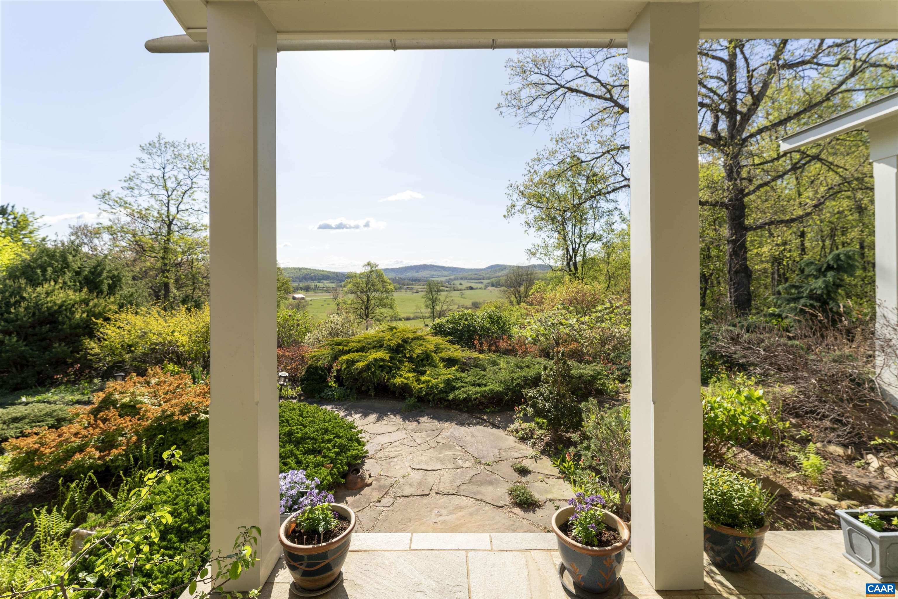 A sought-after Bundoran Farm residence sited to take advantage of one of the most dramatic, protected viewsheds in Albemarle County. The EarthCraft certified, 3-bed home was built in 2010 to exacting standards by Abrahamse and Co. Large windows let in light and views to every room.  Equally impressive is the owner’s extensive native garden offering burst of color and canvas for pollinators and wildlife.  An easy 15-minute drive to Charlottesville in a completely tranquil setting.  14+ miles of exceptional trails.