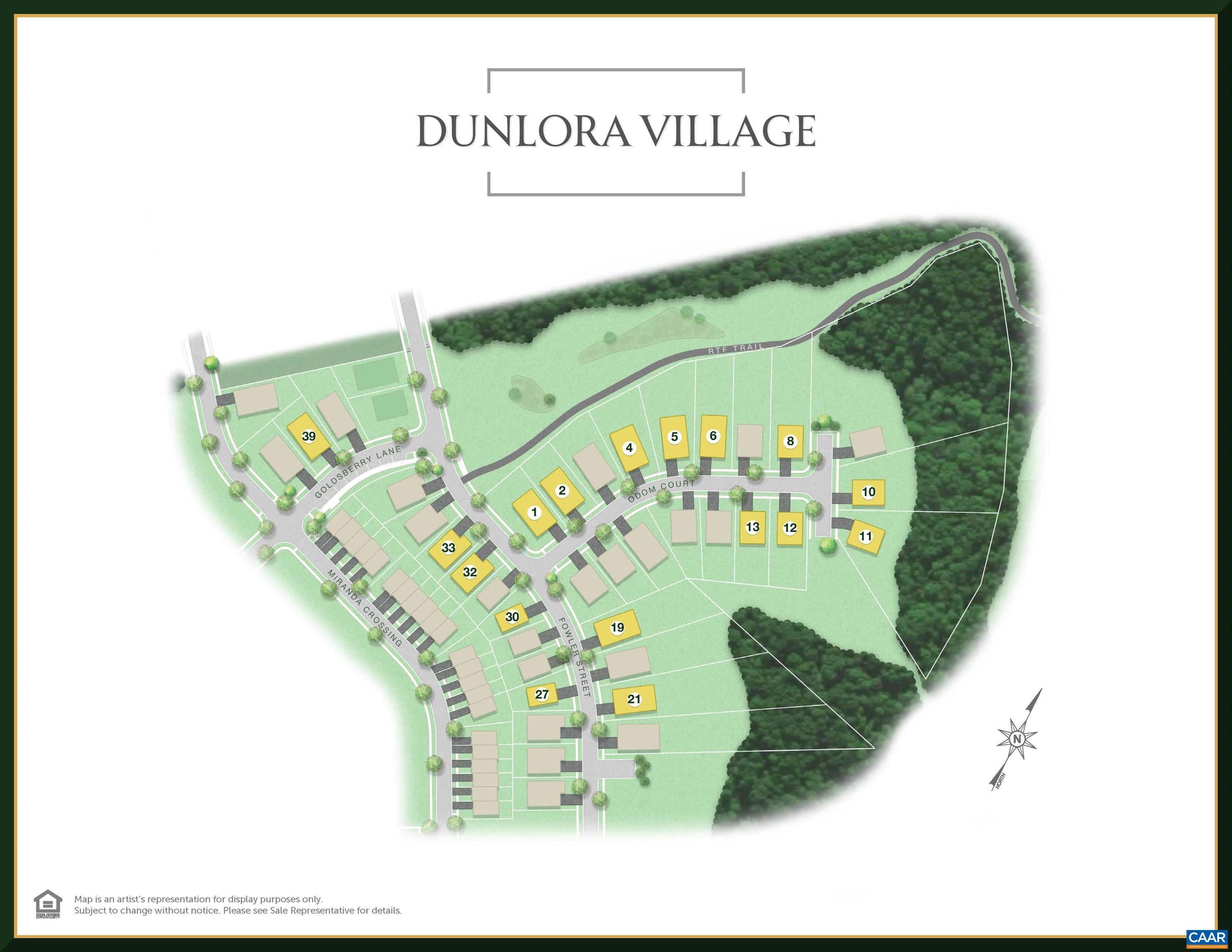 Craig Builders home in Dunlora Village