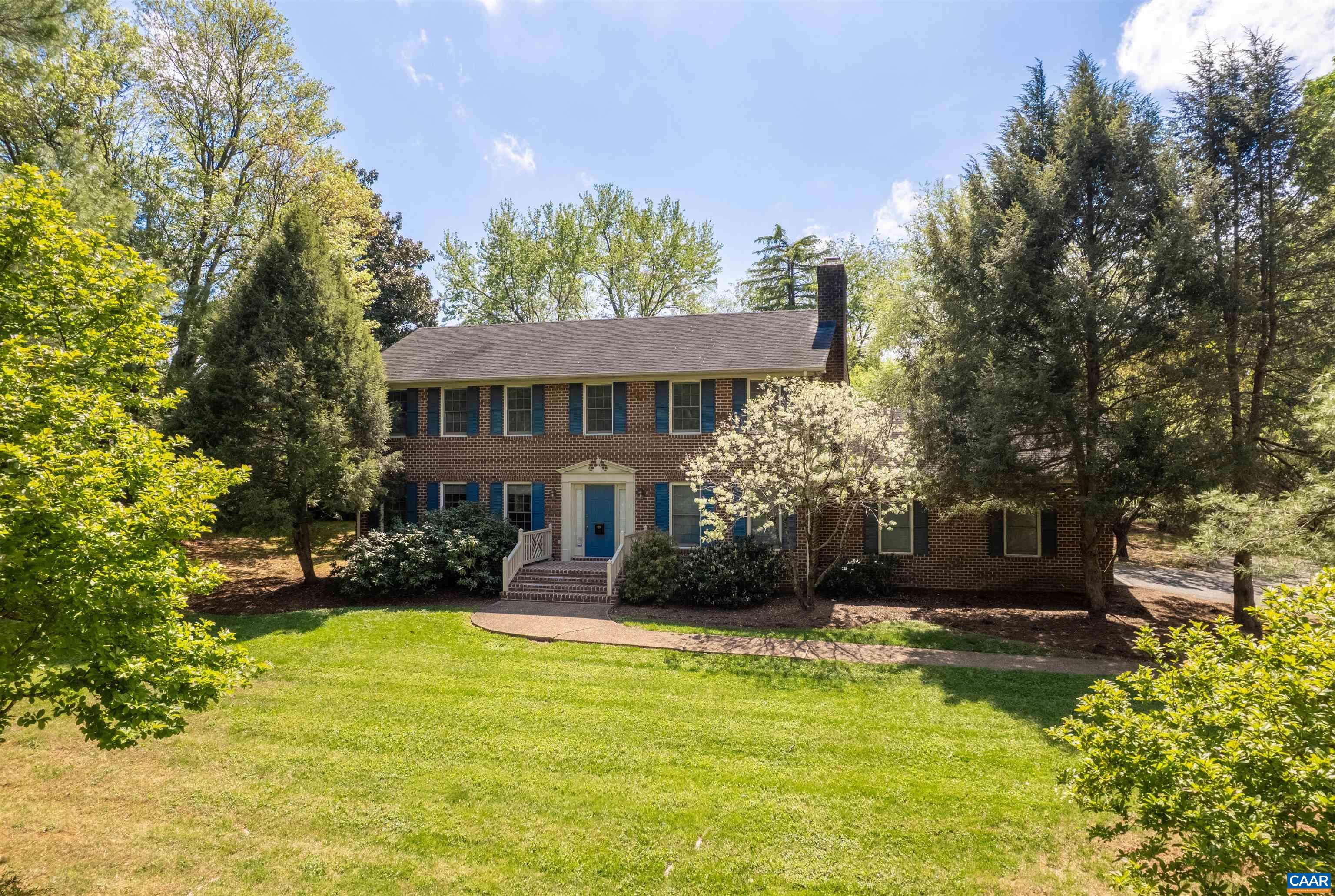Welcome to this classic brick home nestled in the Carrsbrook neighborhood! Situated on a quiet cul-de-sac, this 4-bedroom, 2.5-bath property offers a wonderful blend of privacy and convenience. Large screened-in porch, overlooking a spacious and beautifully maintained backyard, perfect for outdoor fun and relaxation. Inside, you'll find a functional floor plan with generous living spaces, ideal for everyday living and entertaining. An attached two-car garage provides ample storage and easy access. Close to everything Charlottesville has to offer.