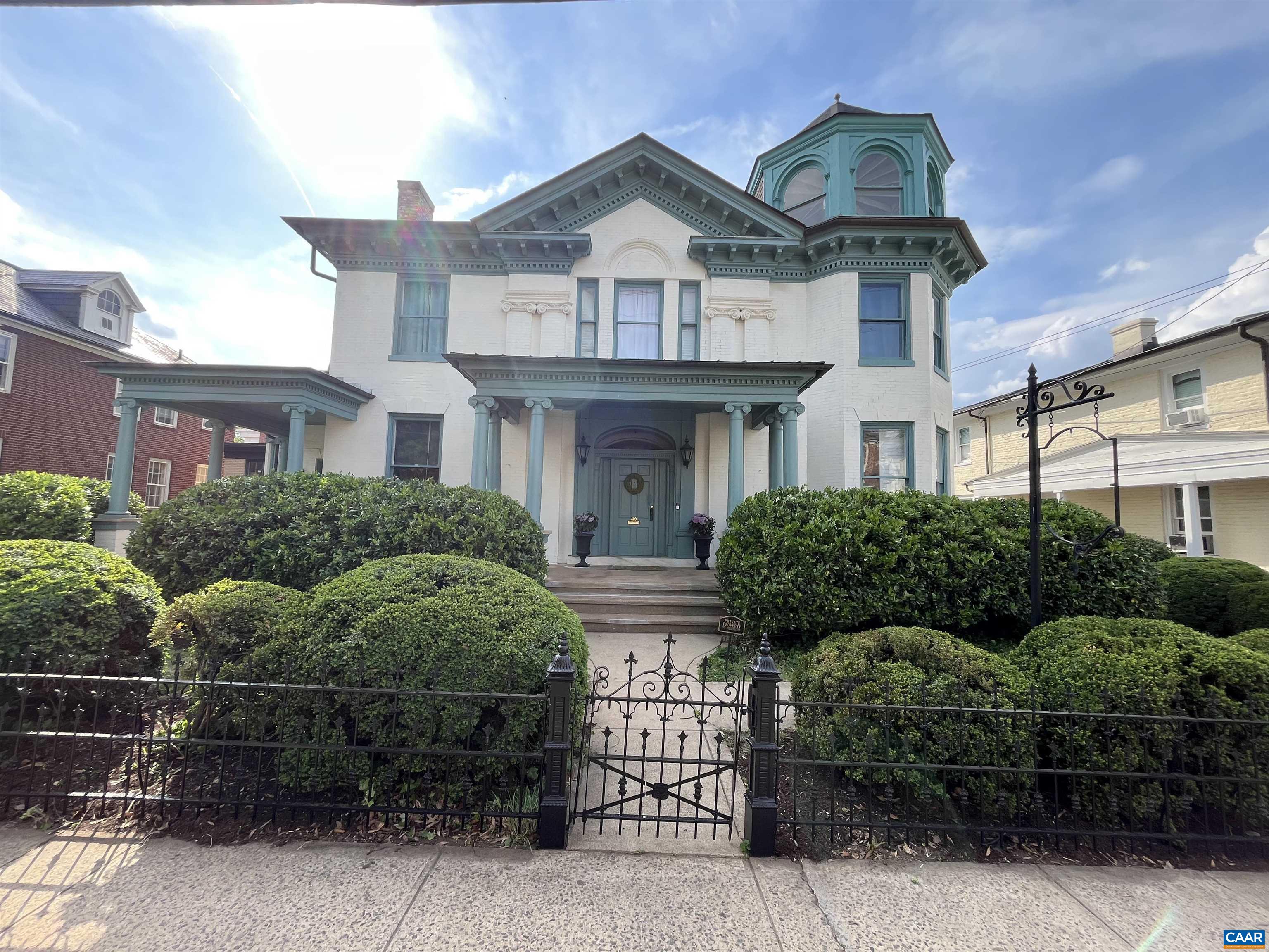 With its great location on Park Street and historic charm, this gem sits just steps from Court Square and a short walk from the shops, dining, and entertainment of Charlottesville's Downtown Mall.  This Queen Anne style home has been beautifully renovated to take full advantage of its historic charm with high ceilings and beautiful detailing throughout while also providing a more modern living space.  The property is currently used as a single family home, but with its mixed use CX-3 zoning many uses are possible including using some or all of the space for office, retail, restaurant/cafe, and as a hotel/inn.