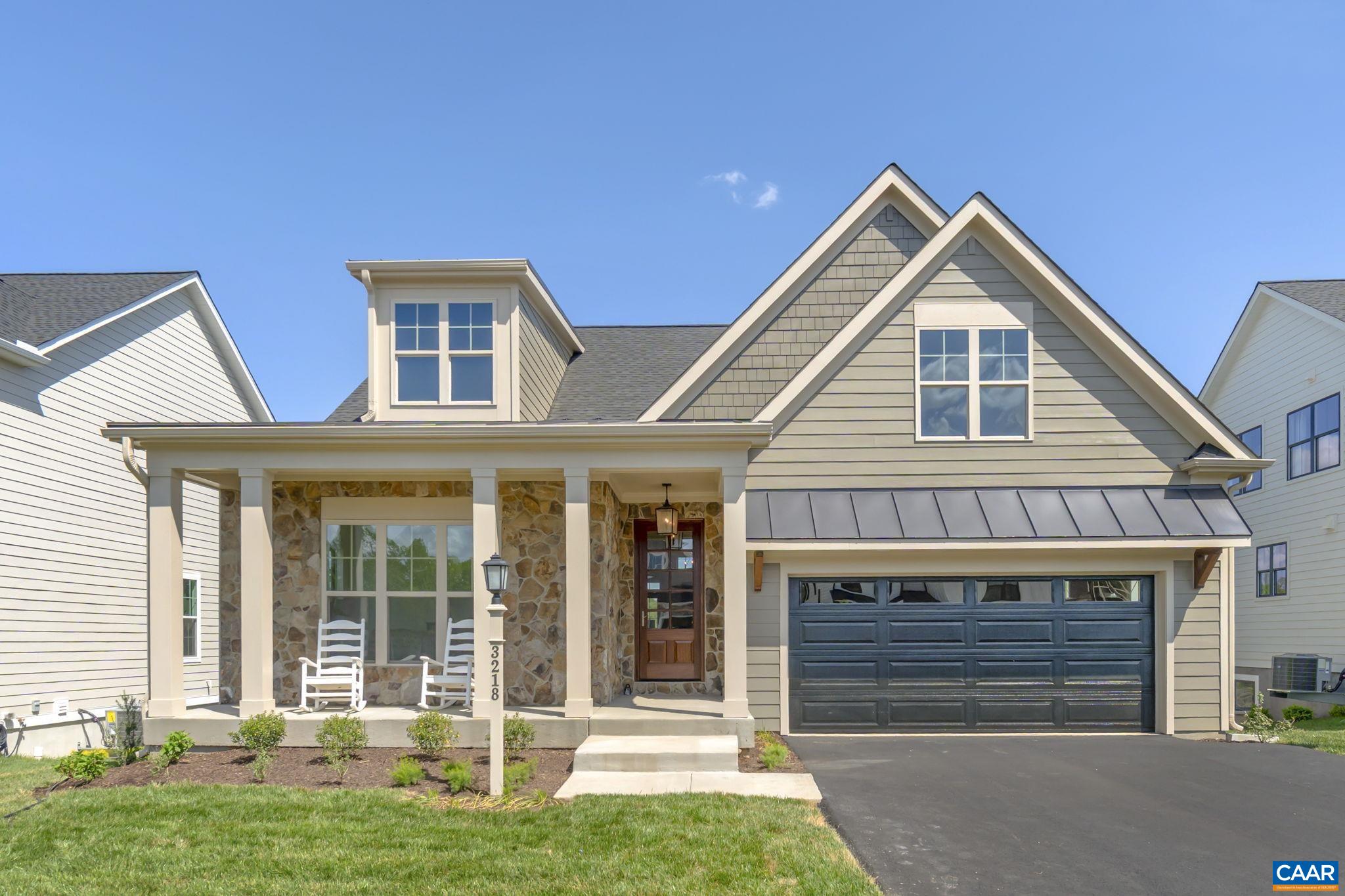 *Model Investment Opportunity* The Pavilion Model Home offers Main-Level Living,  on a Fully Finished Walkout Basement. Notable features include, vaulted ceilings, expansive windows, walk-in pantry, Screened Porch with Grill Deck and so much more! Quality features throughout including 2x6 exterior walls, R-19 insulation, energy efficient windows, custom Mahogany front door, wood shelving in closets and pantry, 15 SEER HVAC with separate zones for each floor. Each home is tested for energy efficiency and HERS Score. North Pointe is a vibrant, walkable community featuring a clubhouse, fitness center, swimming pool, shops, and retail all convenient to 29N and Charlottesville. Semi-Custom. - Photos of actual home.