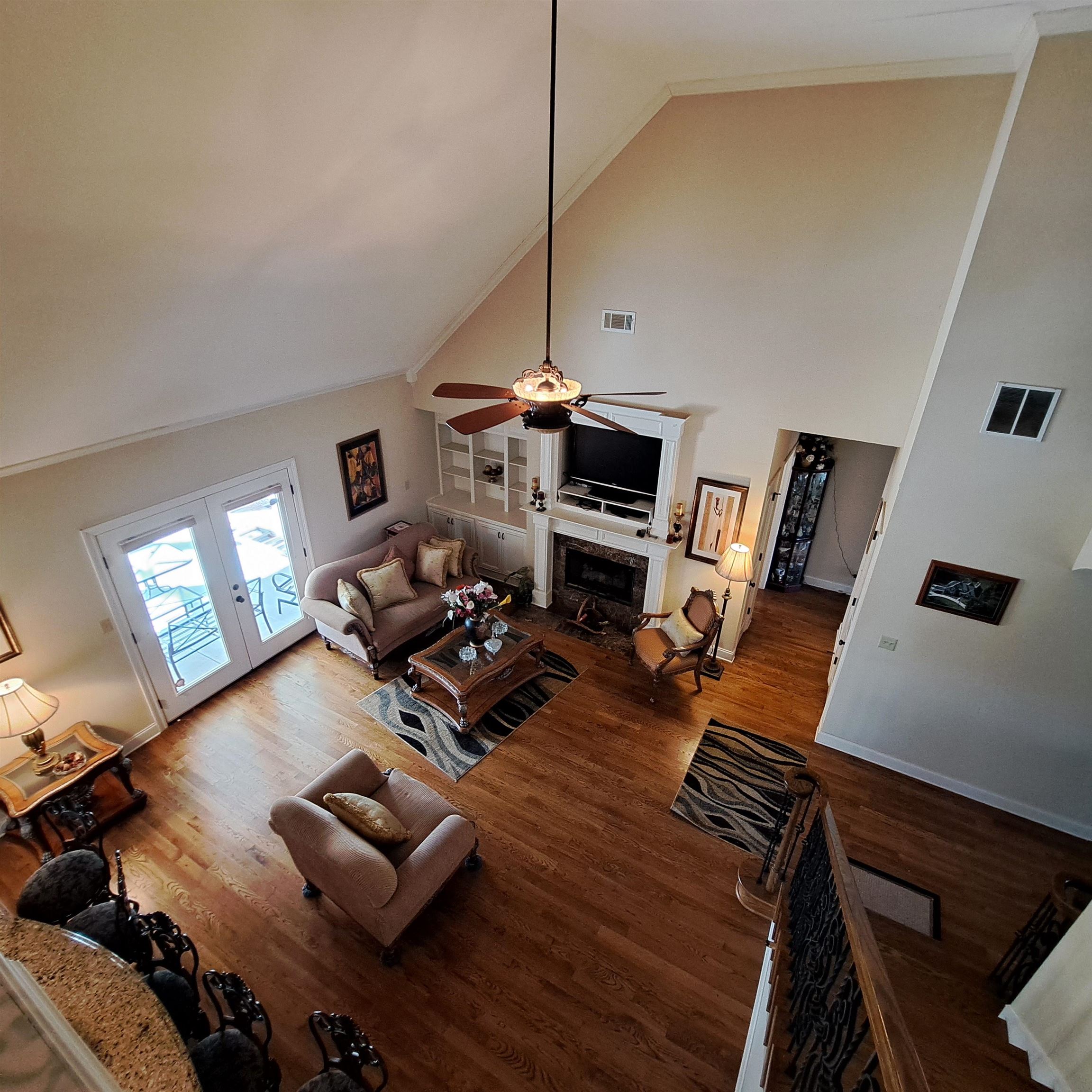 Luxury covered patio plus a comfortable screened porch with entry from the Keeping Room.  Both very private.