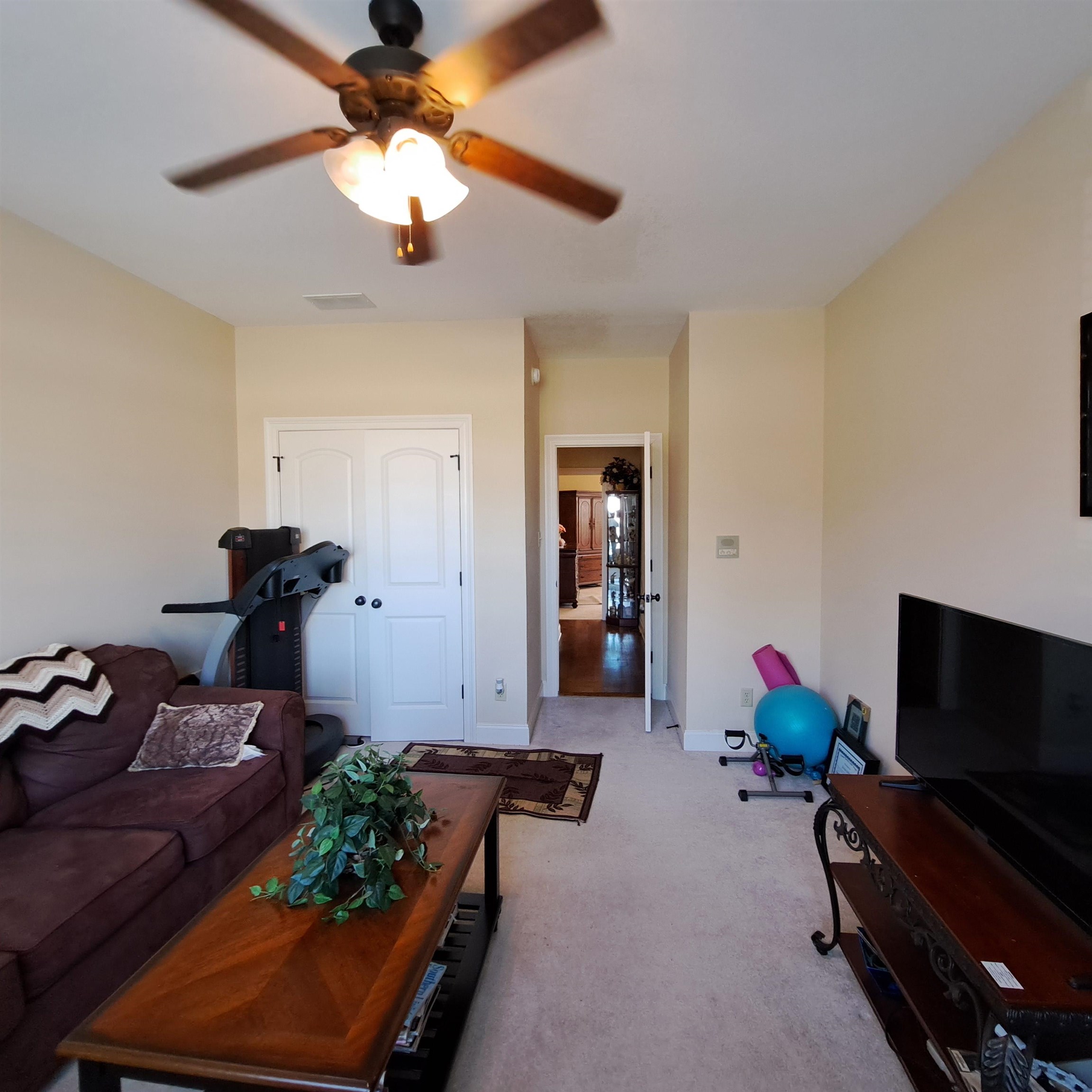 Owners use for their private exercise space.