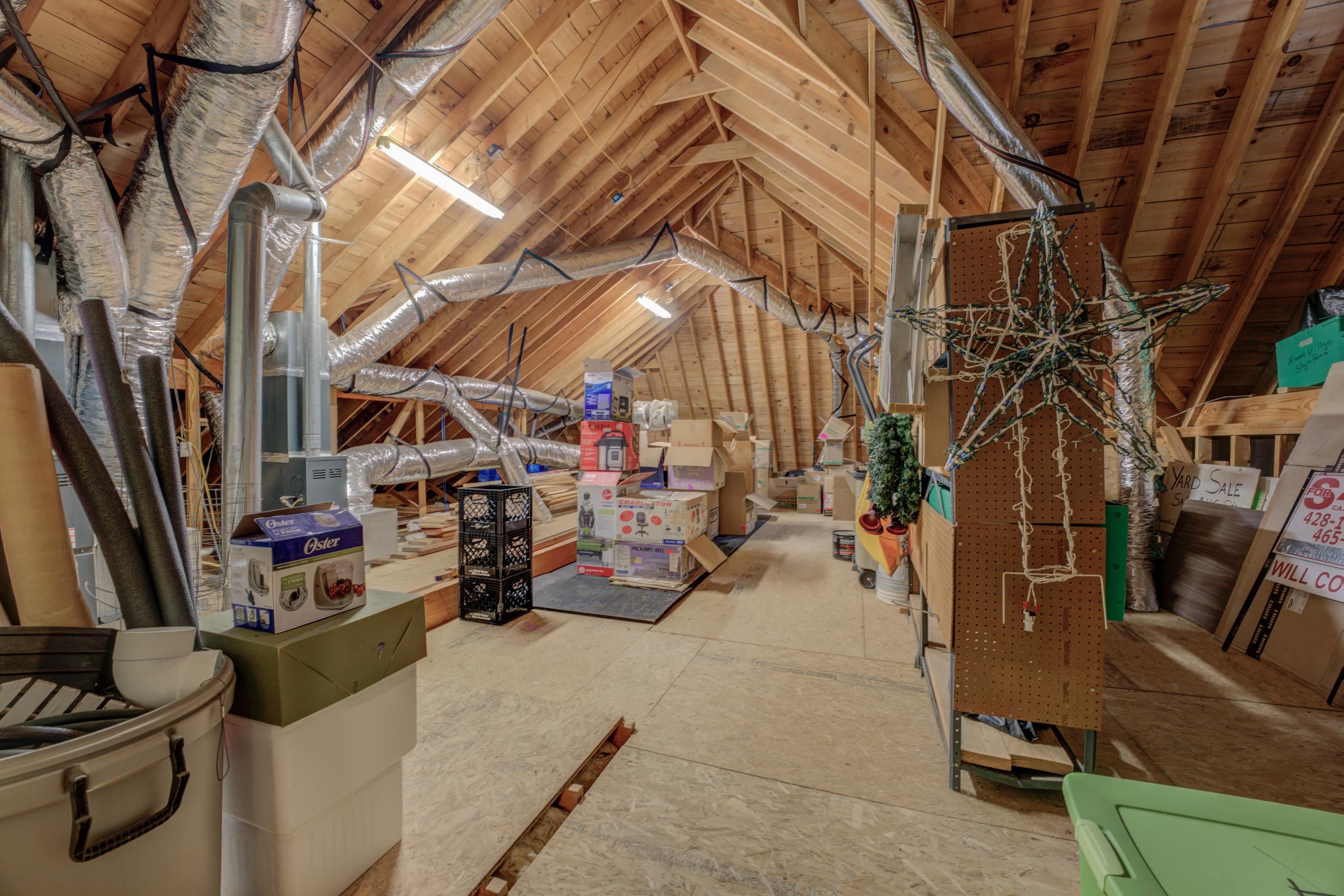 HUGE WALK-IN ATTIC! Perfect For All Your Storage Needs!