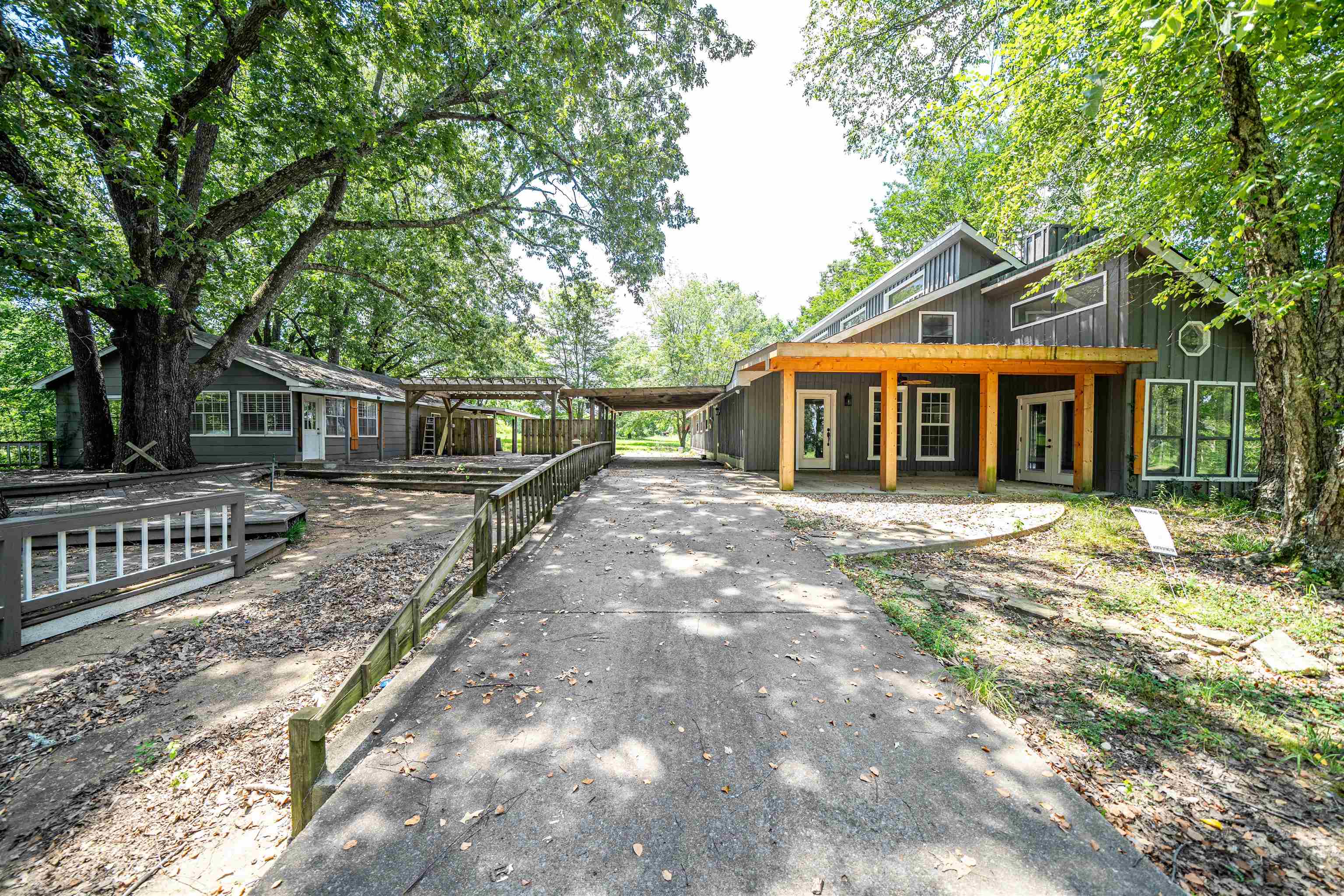 Exterior space with french doors