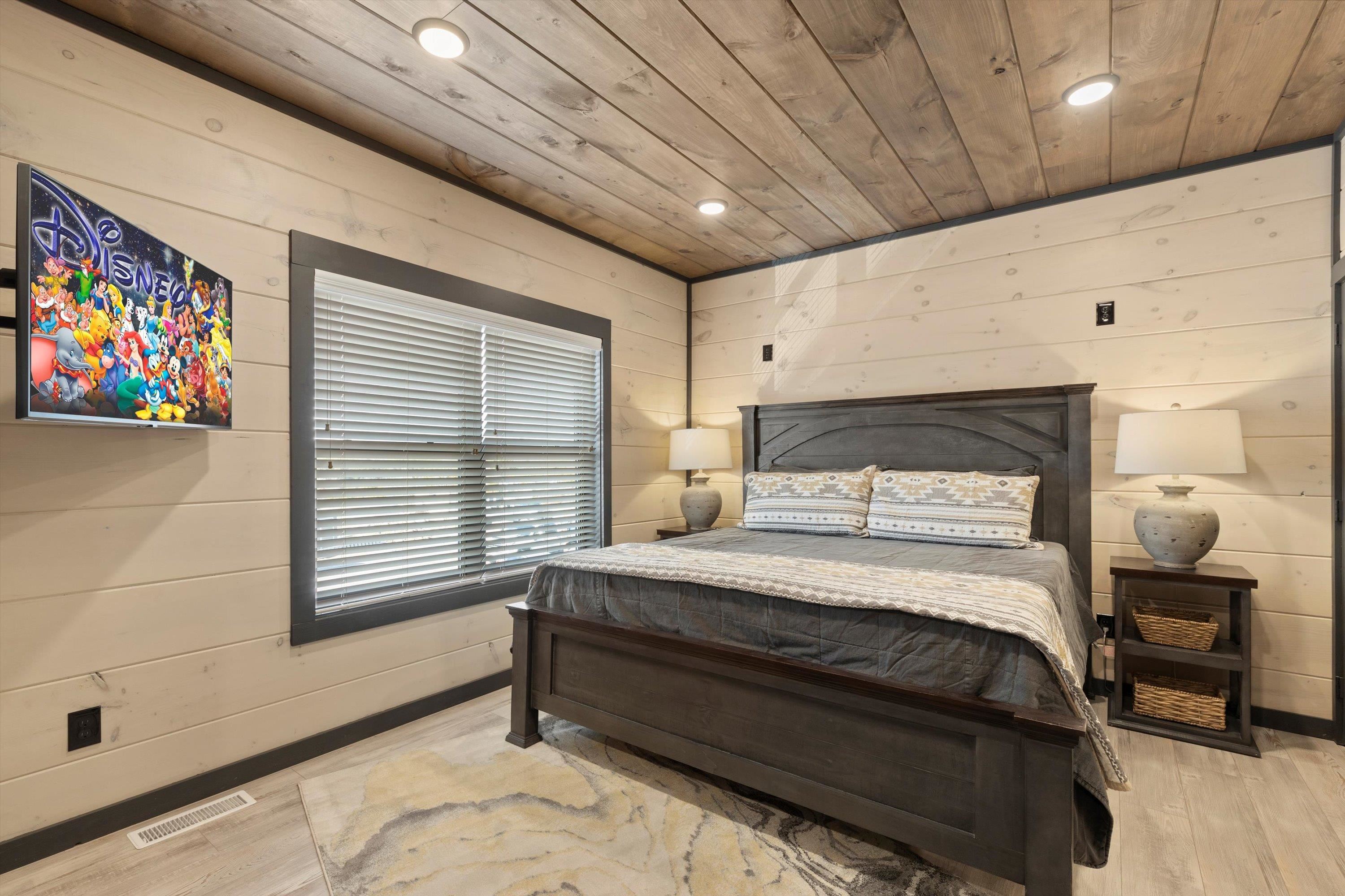 Interior of similar 5 bedroom cabin in community.  Interior finishes and furnishings vary from cabin to cabin.