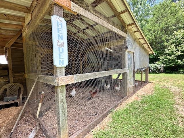 Chicken Coop located behind workshop