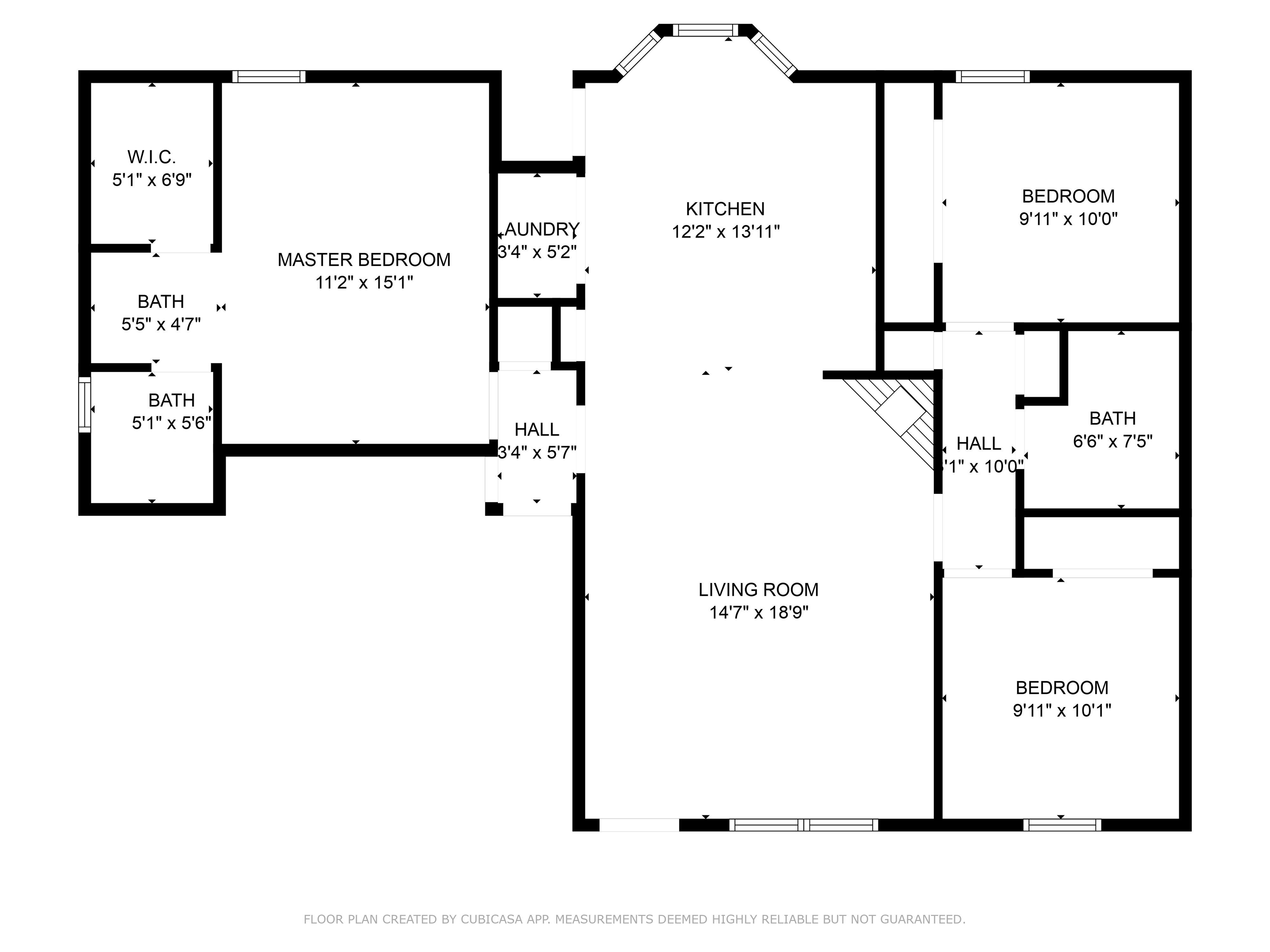 Floor Plan Layout showing room sizes, etc.