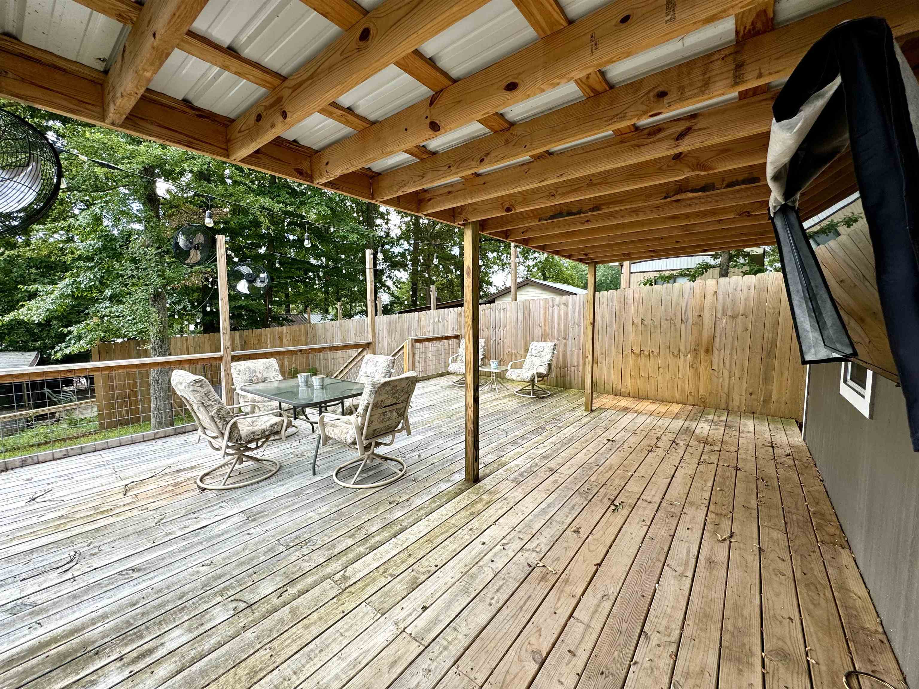 View of deck