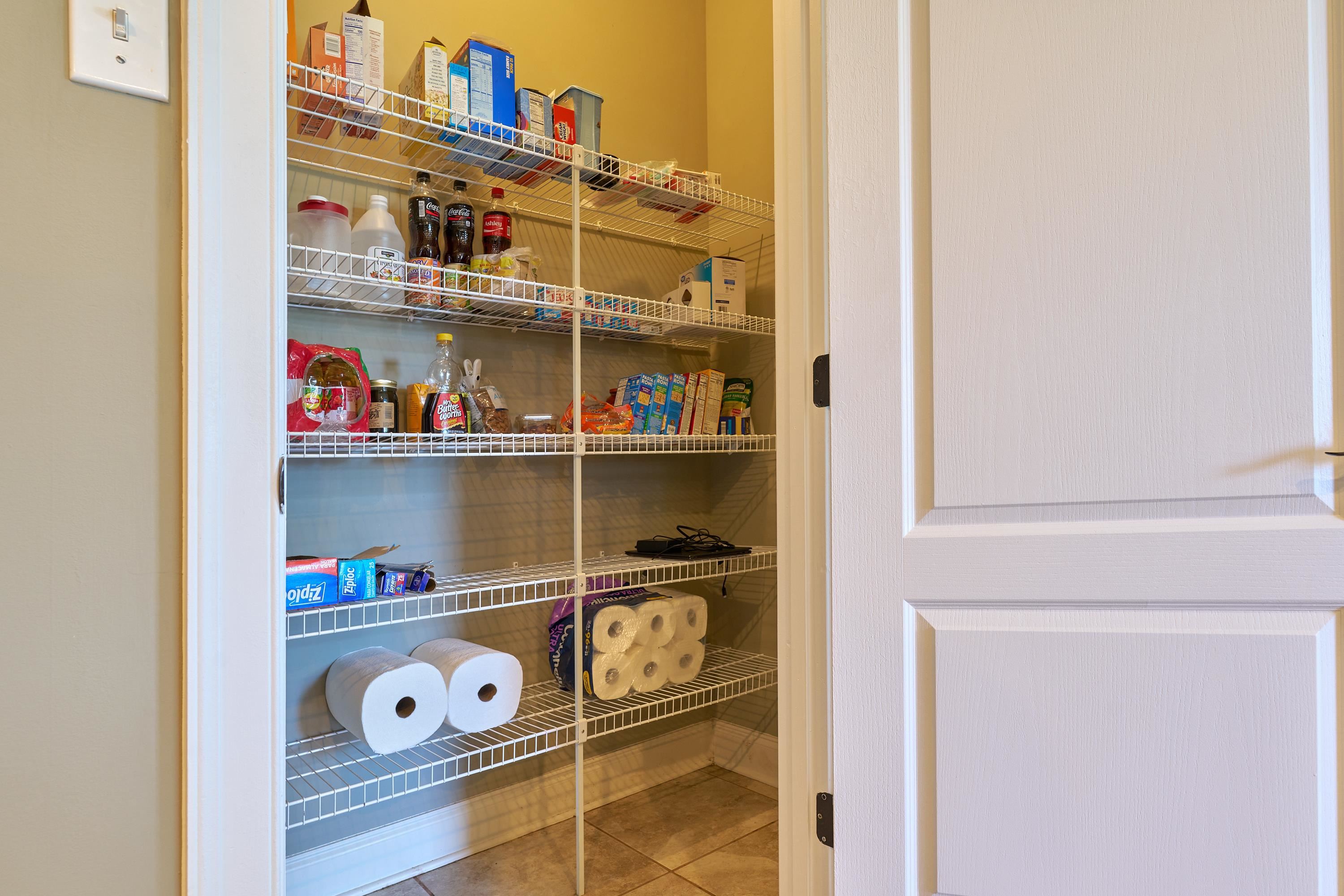 Large pantry with room for everything you need!