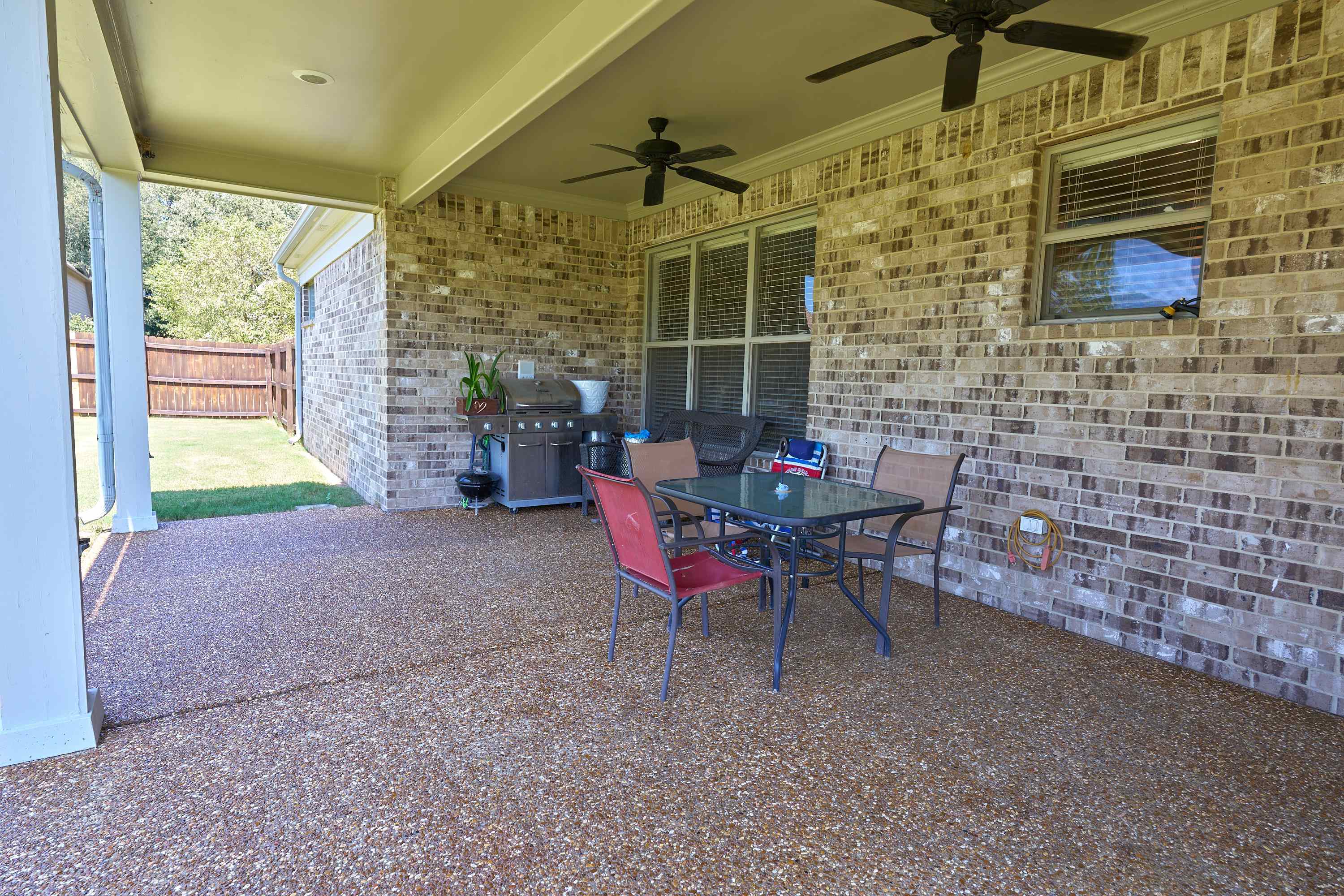 Large covered patio.  Great place for a party!