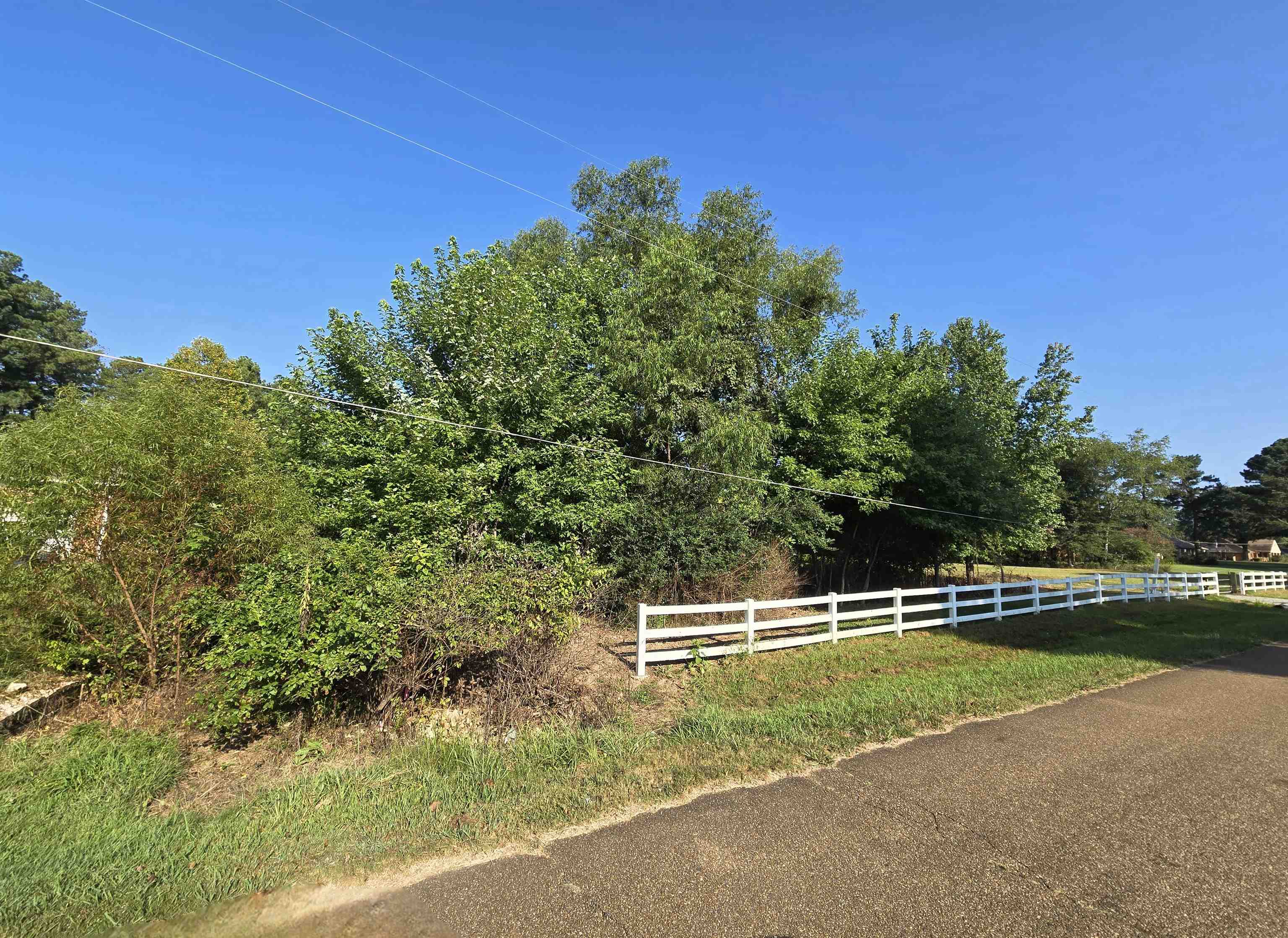 View of yard with a rural view