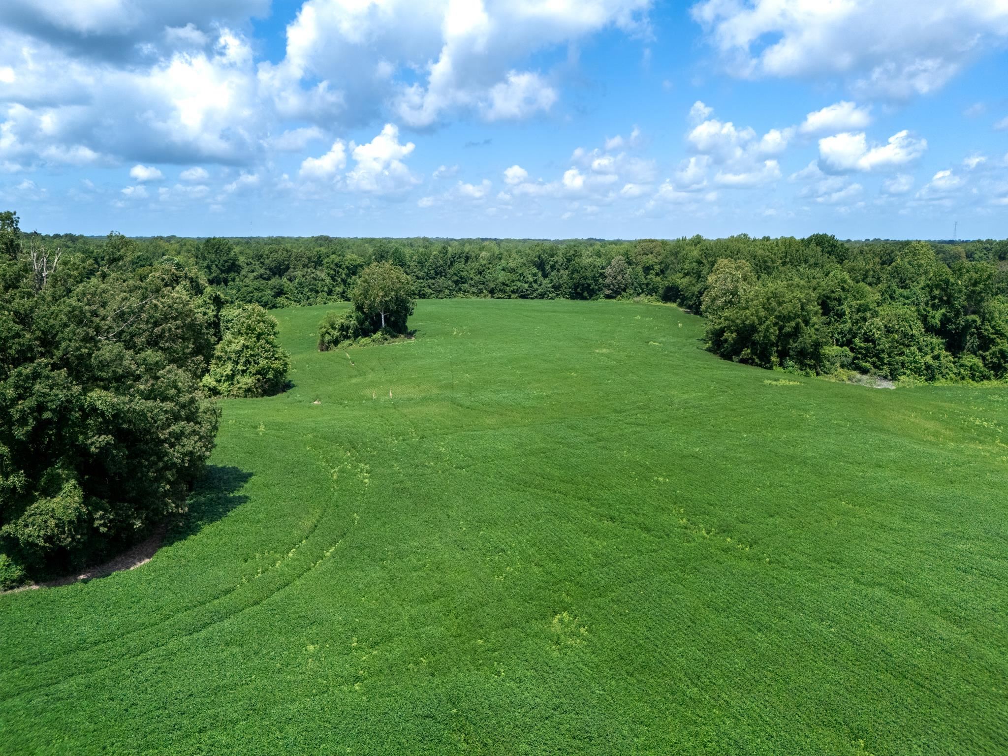 Birds eye view of property with a rural view