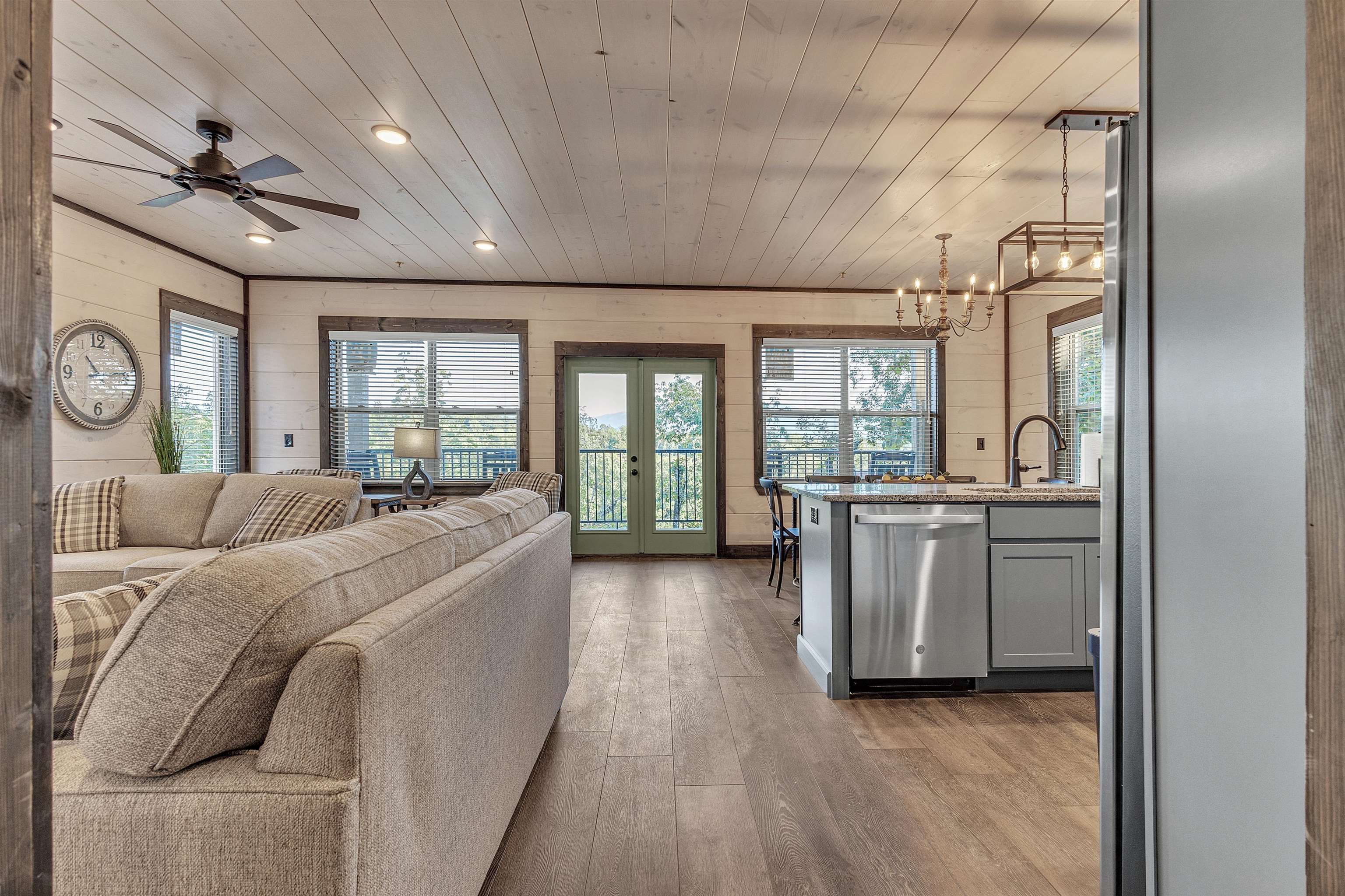 Interior of similar cabin.  Interior finishes and furnishings will vary from cabin to cabin.