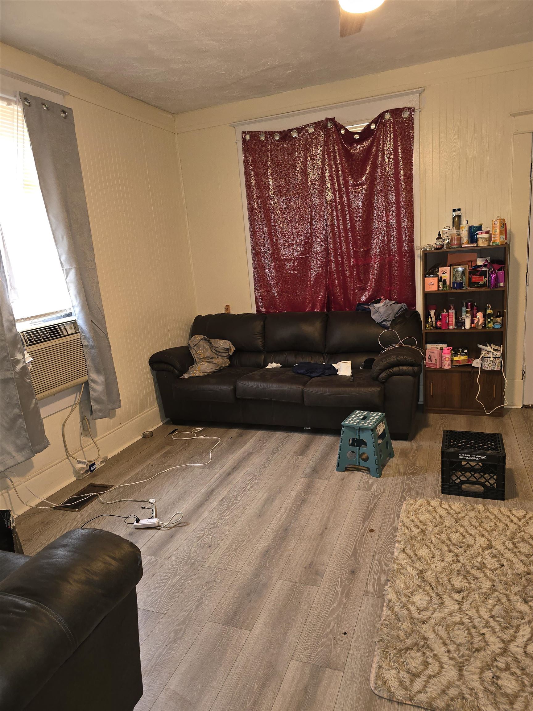 Living room featuring hardwood / wood-style floors