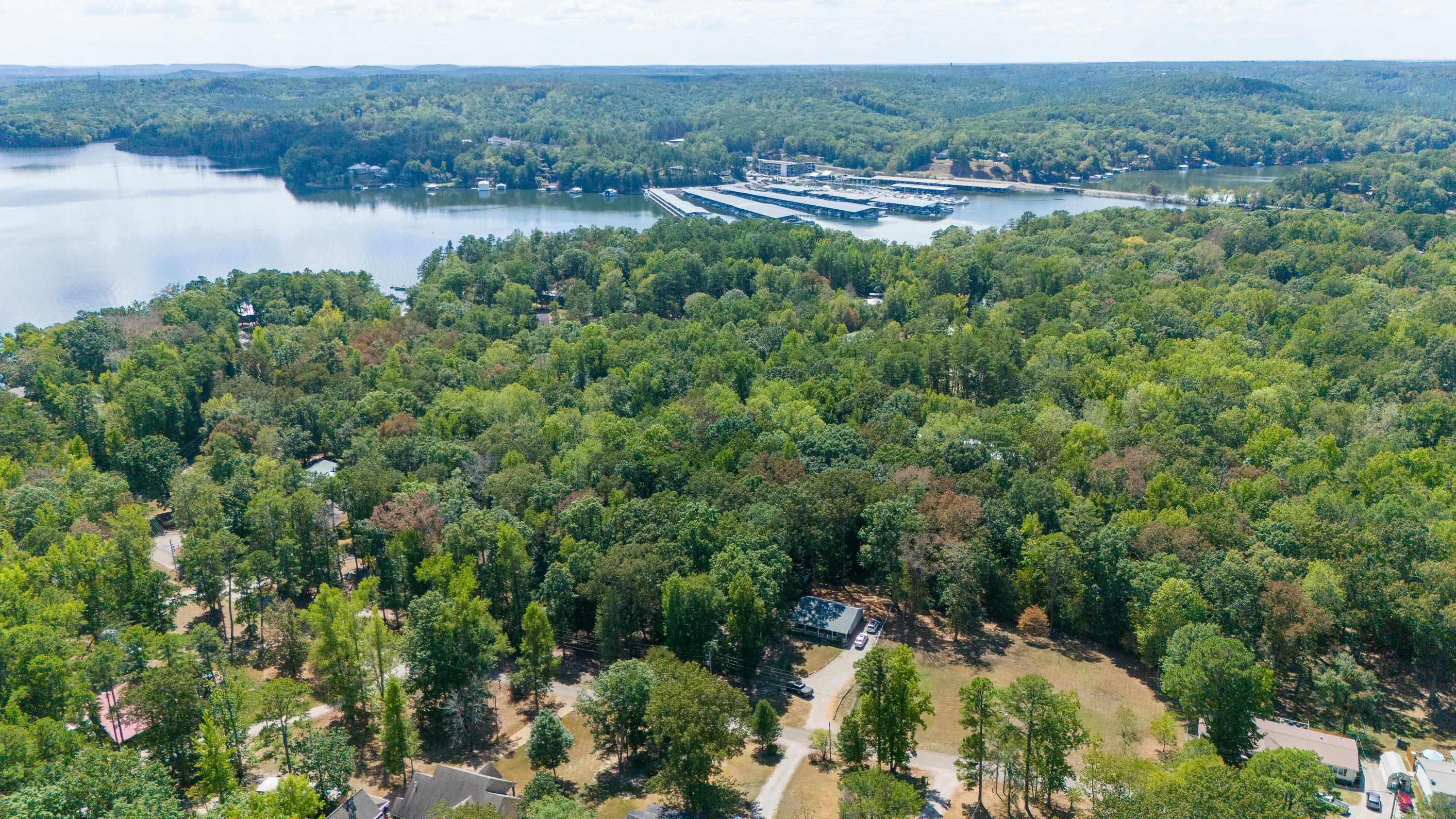 Bird\'s eye view with a water view