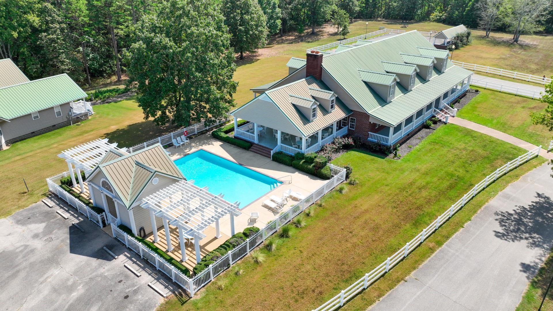 Birds eye view of property