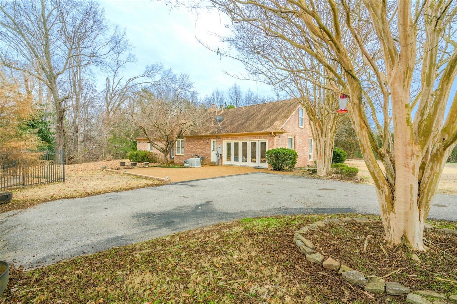 View of front of property featuring french doors