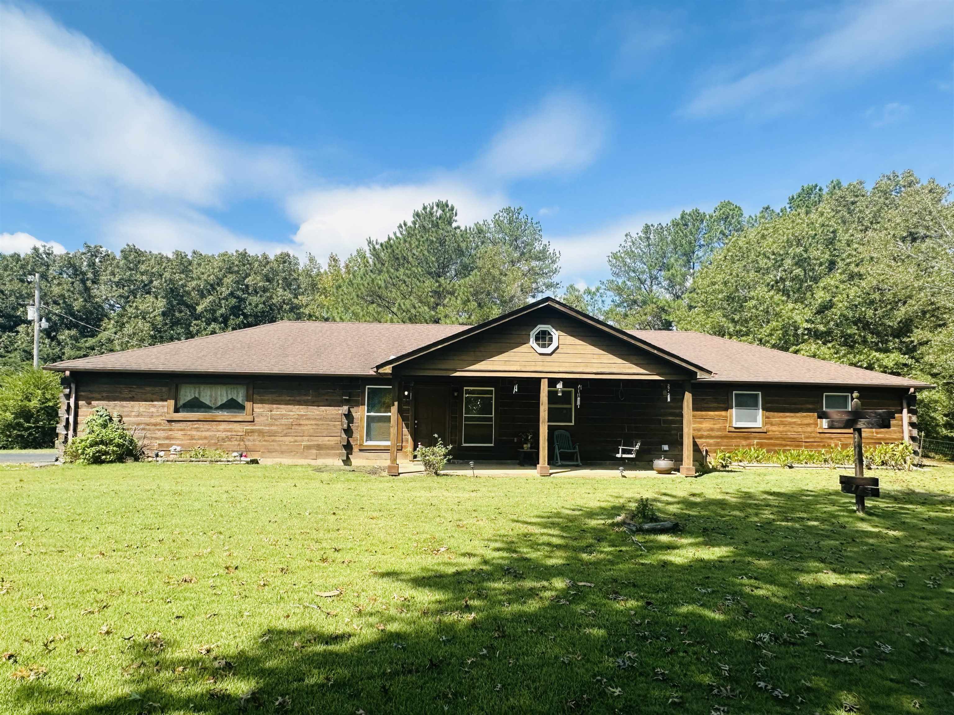 View of front of home with a front yard