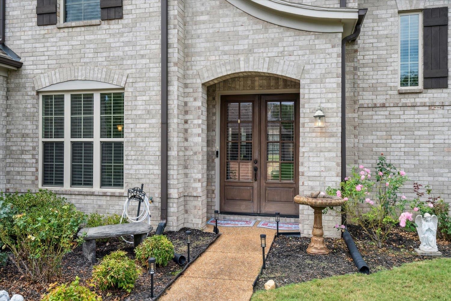 View of exterior entry with french doors