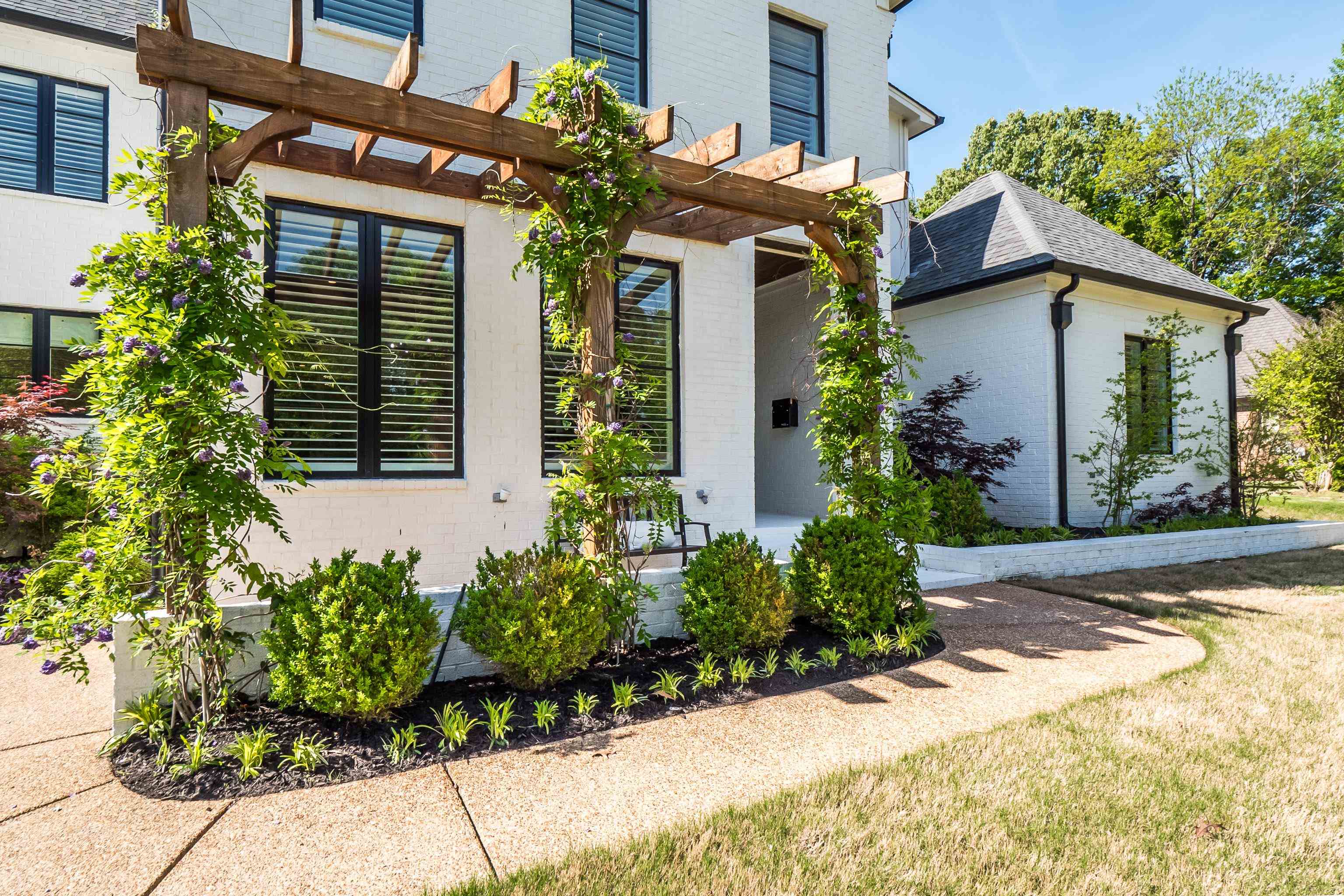 Exterior space featuring a pergola