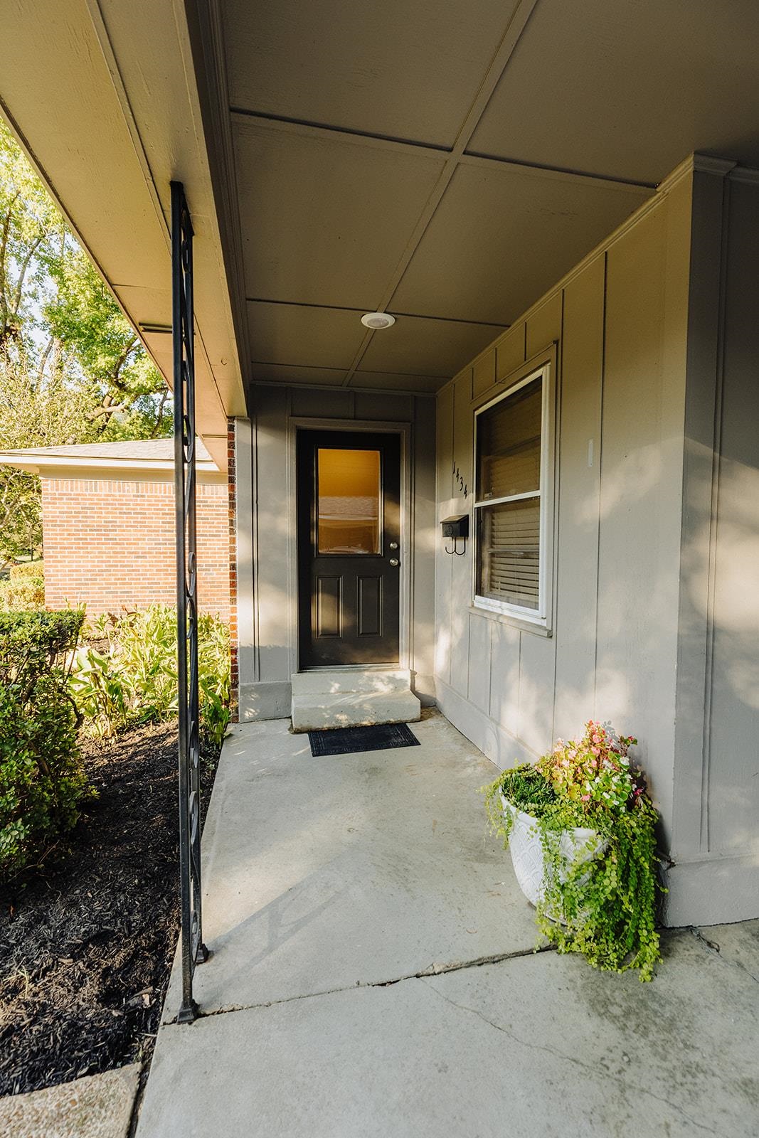 Entrance to property with a patio area