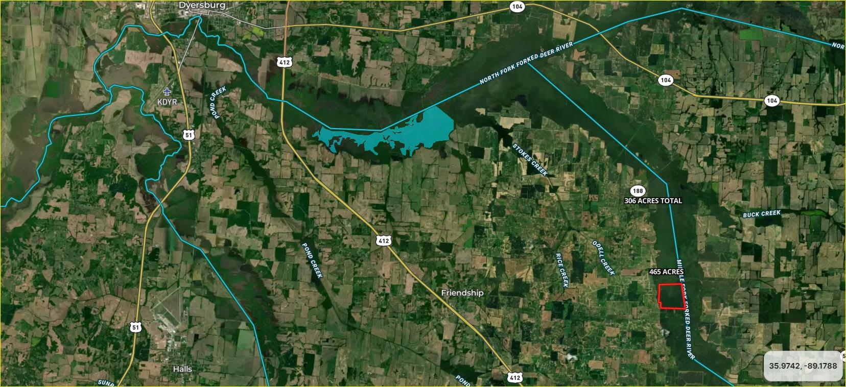 Map location