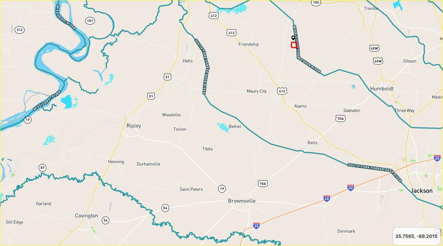 Map location