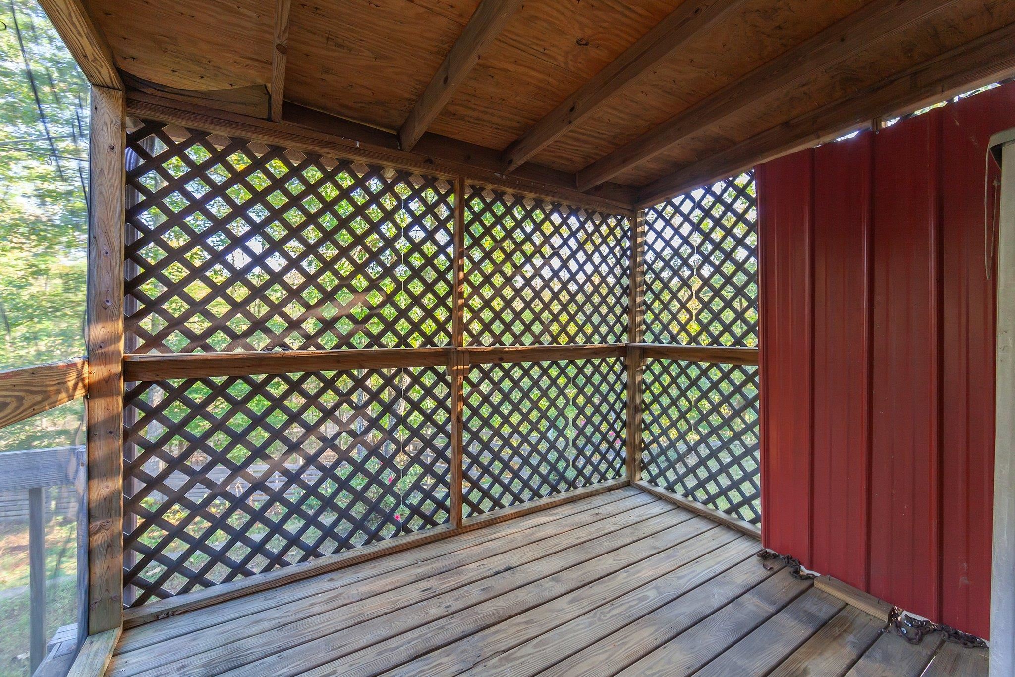 View of deck