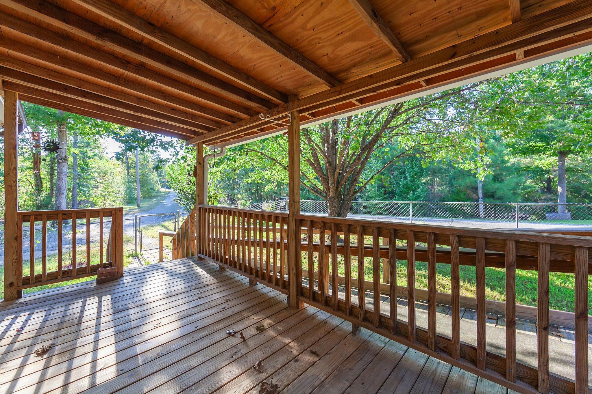 View of deck