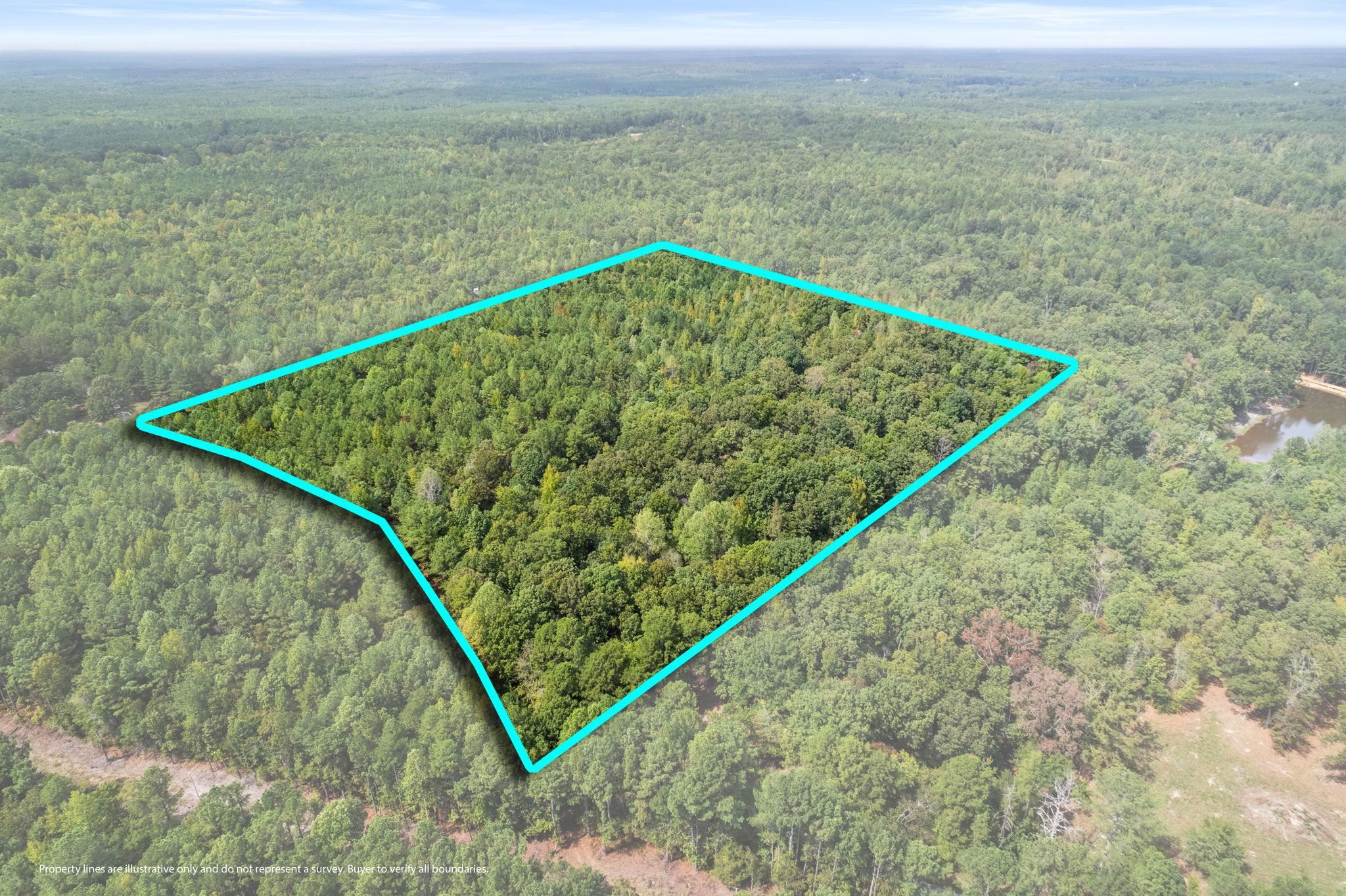 Birds eye view of property