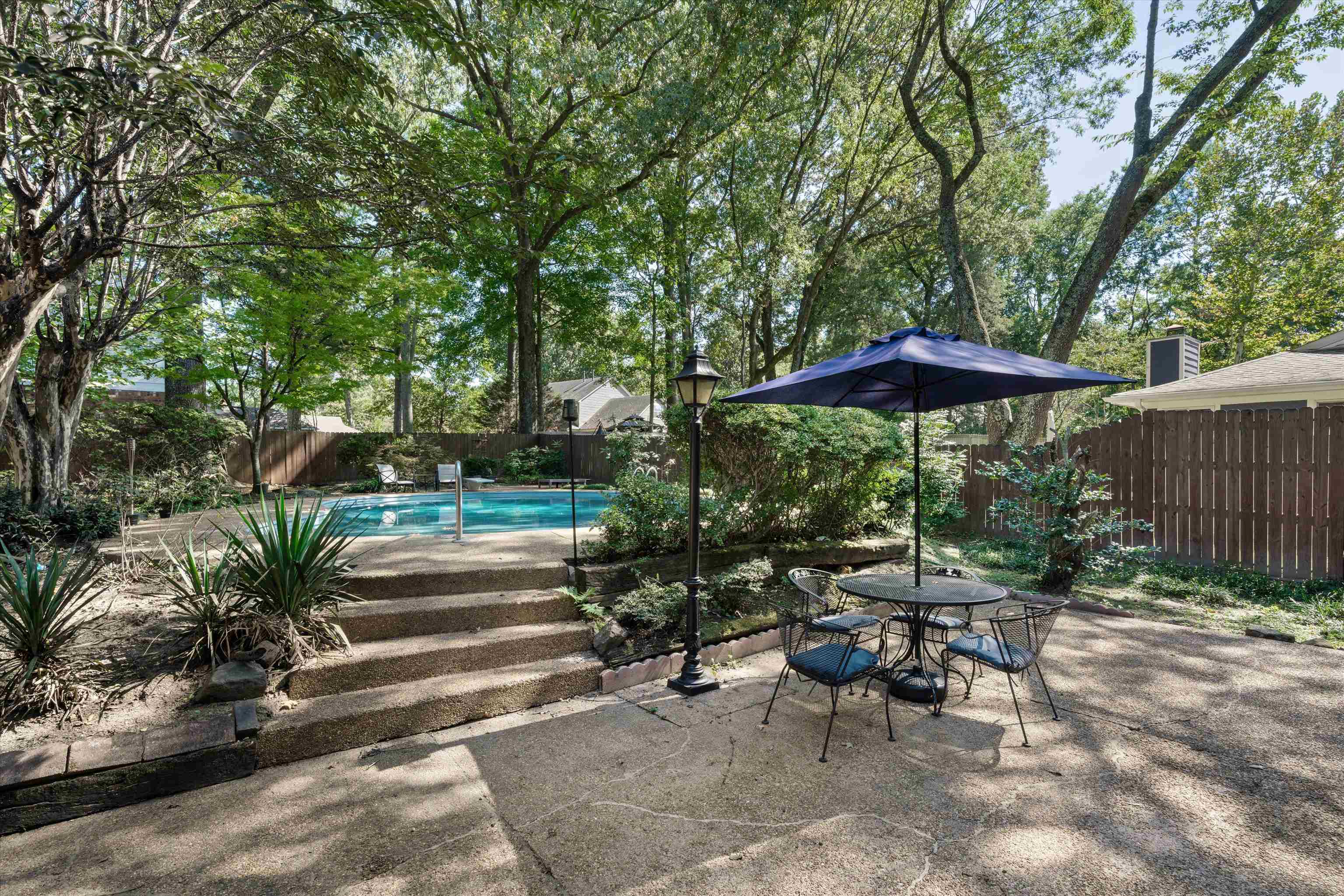 View of patio / terrace featuring a fenced in pool