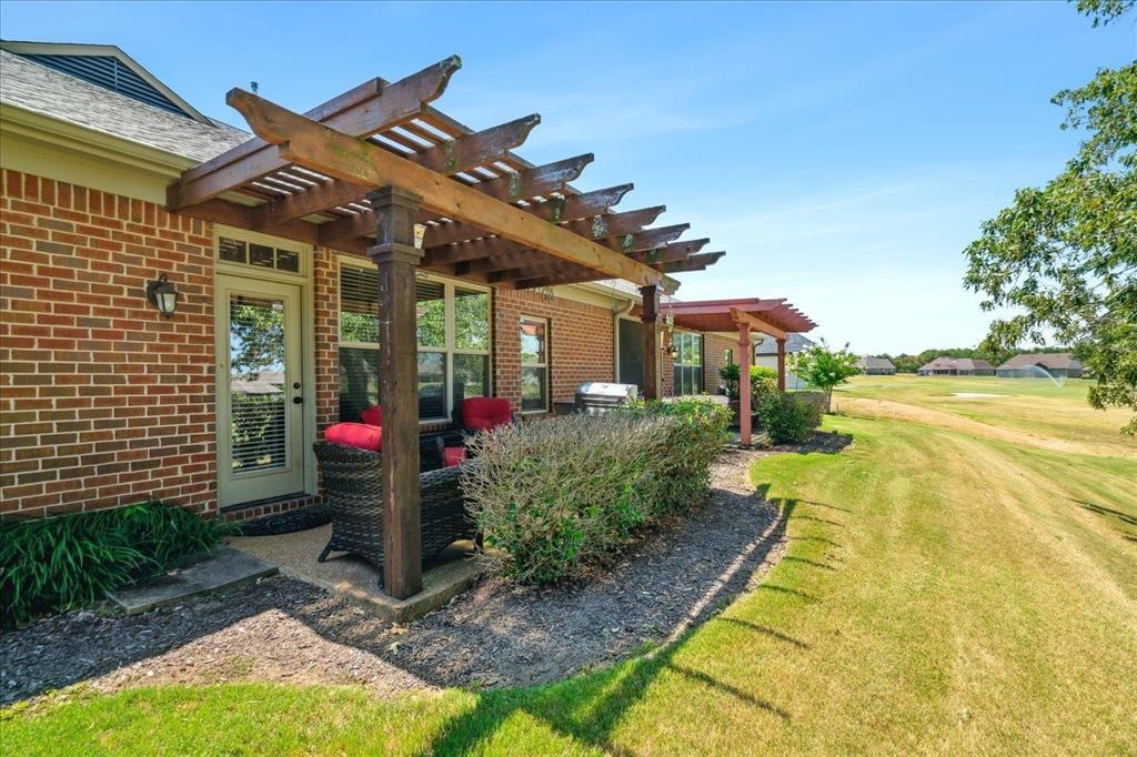 Another view of the patio.