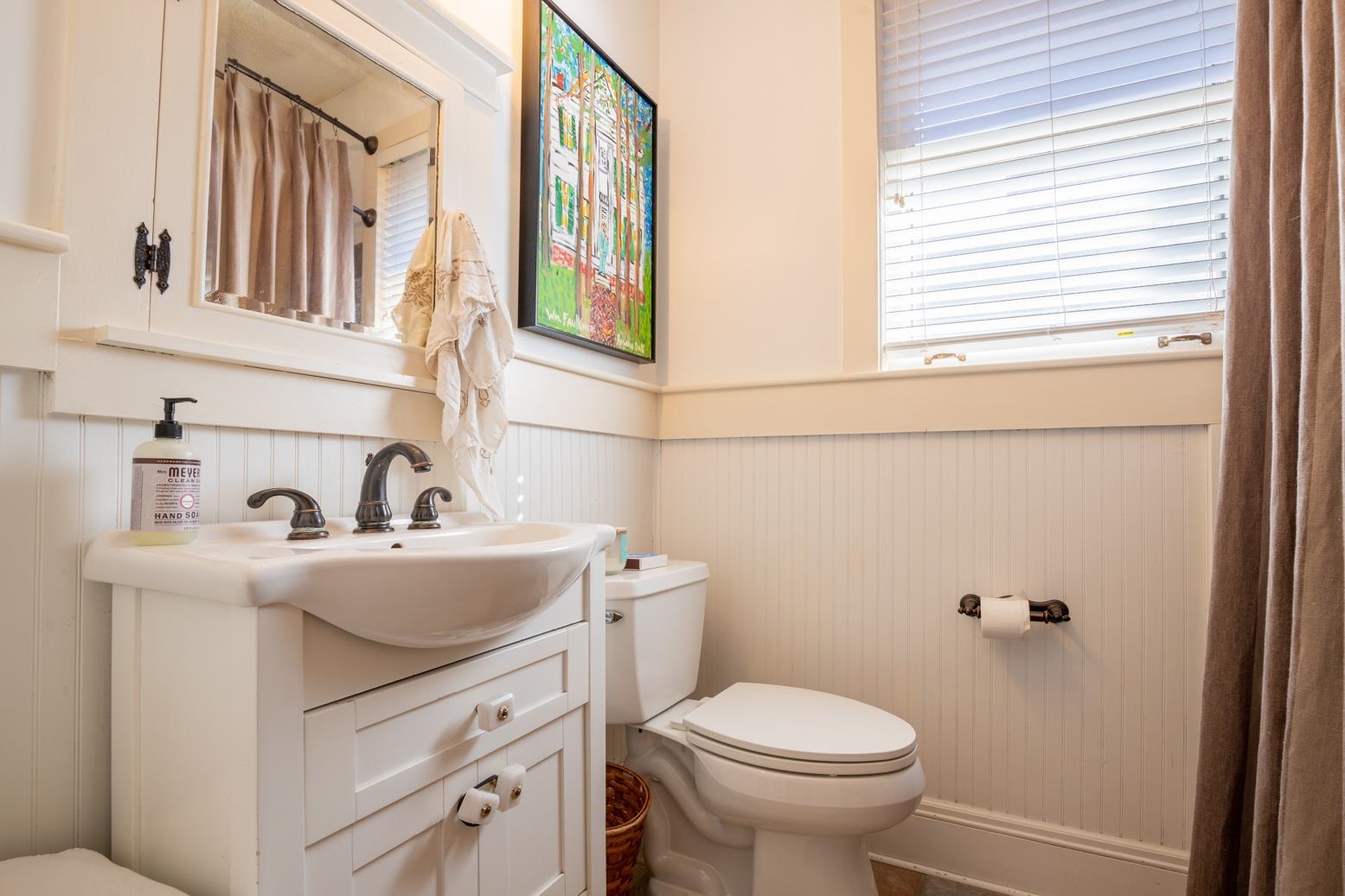 Updated tile, vanity.