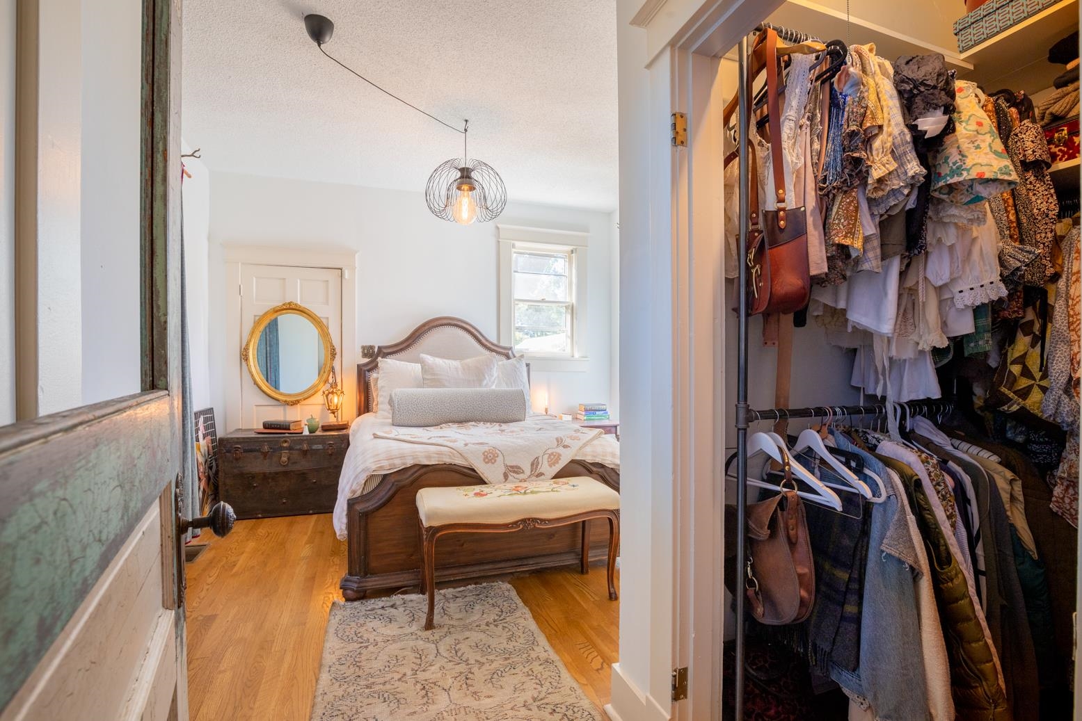 Primary with walk-in closet