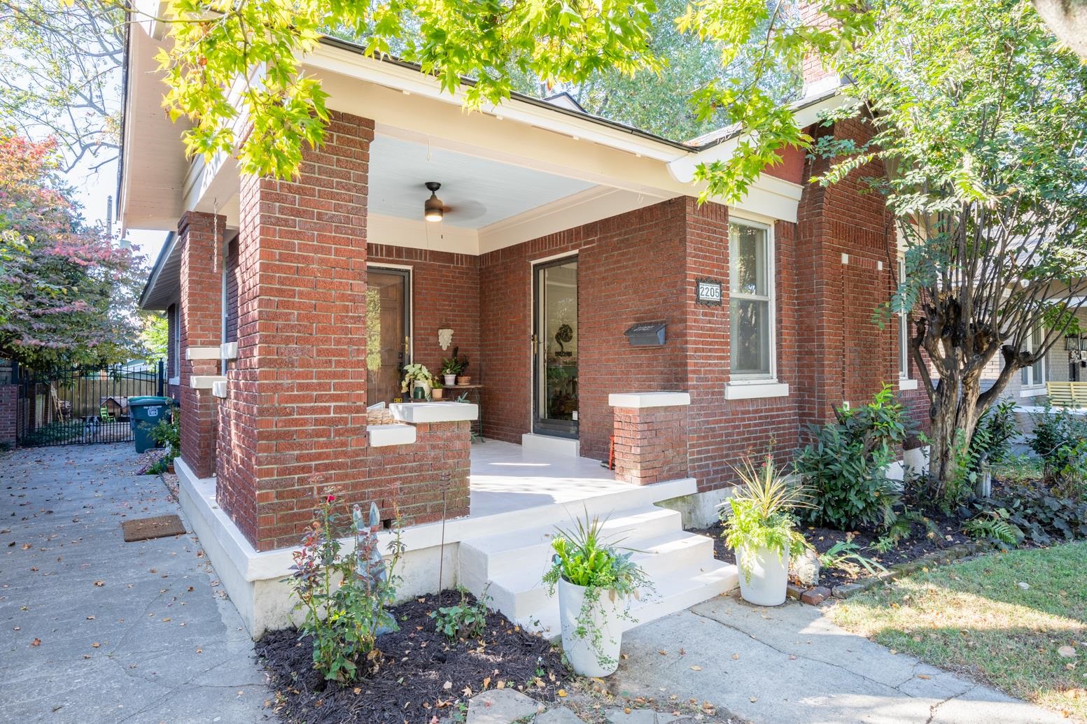 Inviting front porch