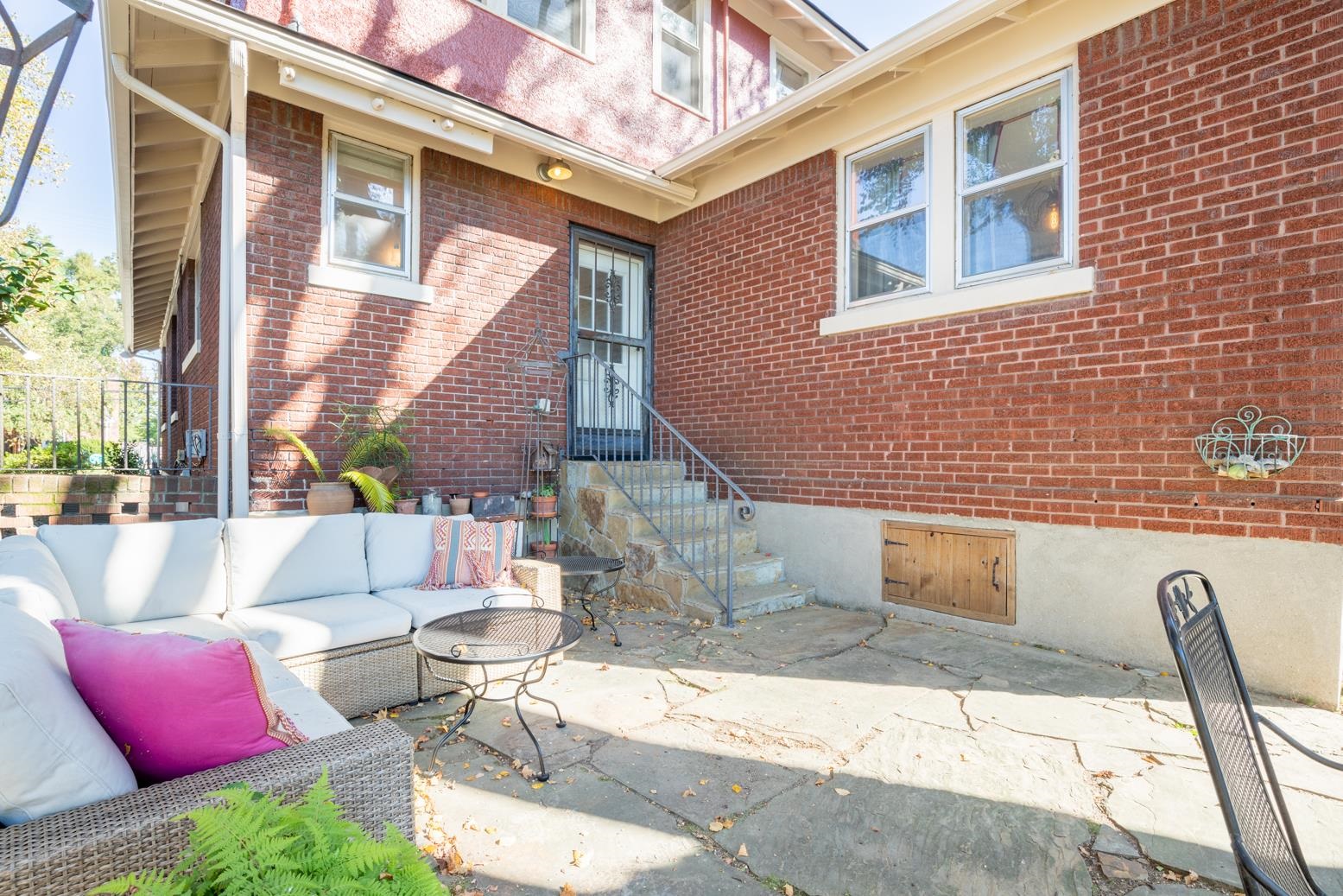 Opposite view shows back door
