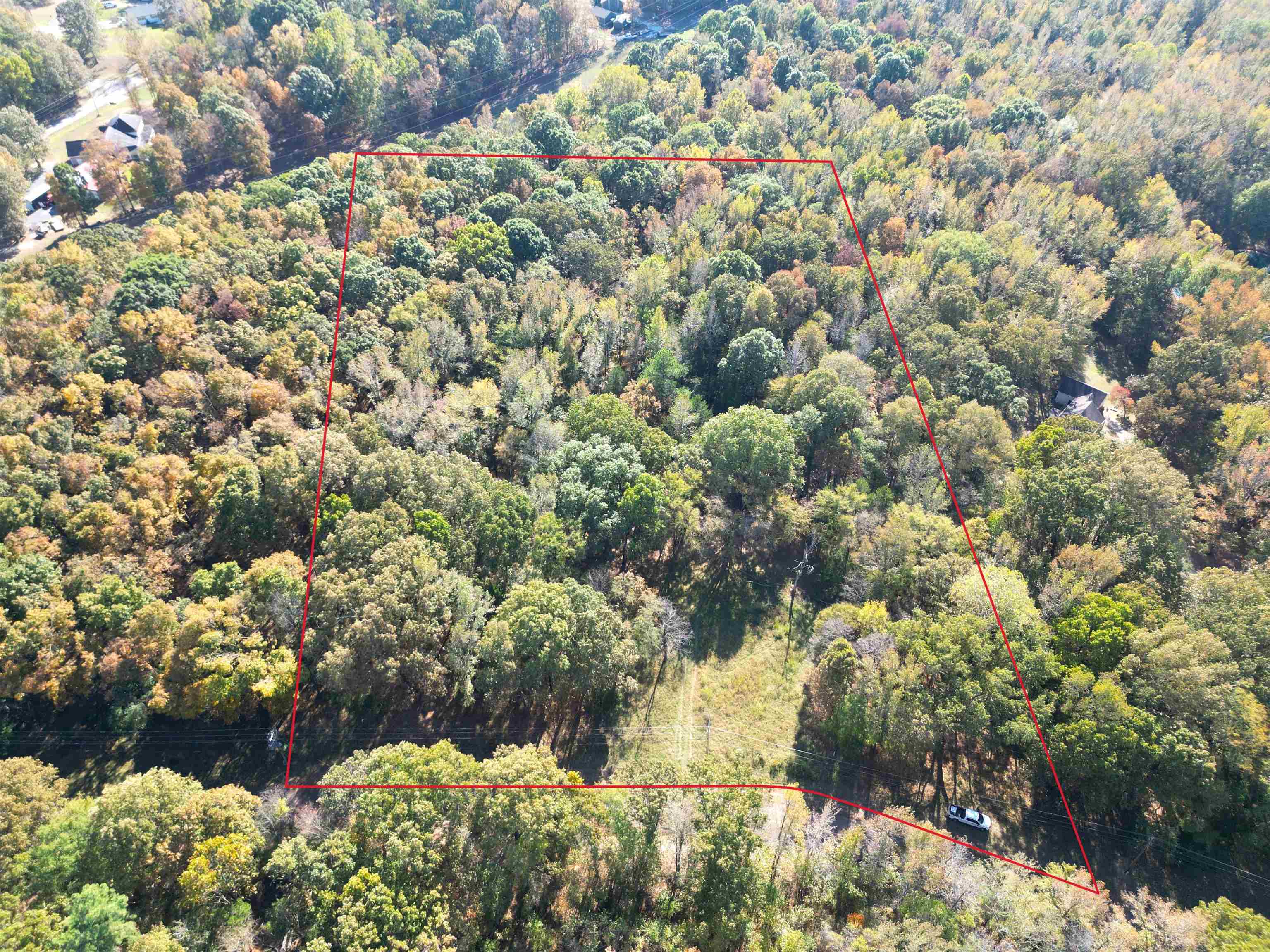 Birds eye view of property