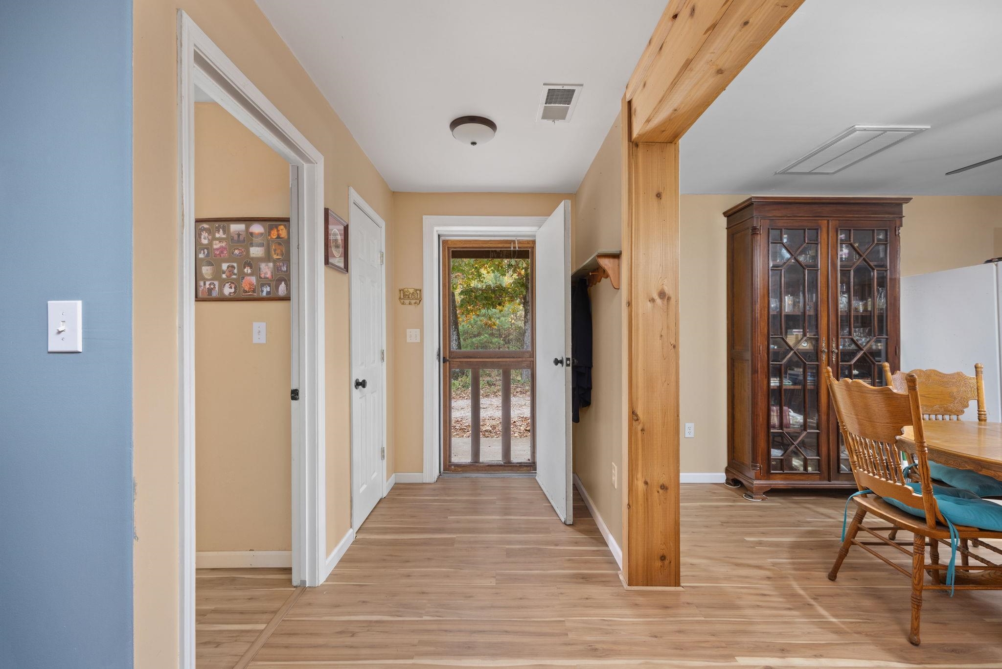 Interior space featuring light hardwood / wood-style flooring